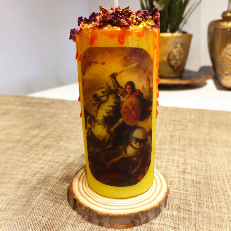 Vela artesanal de Sant Jorge