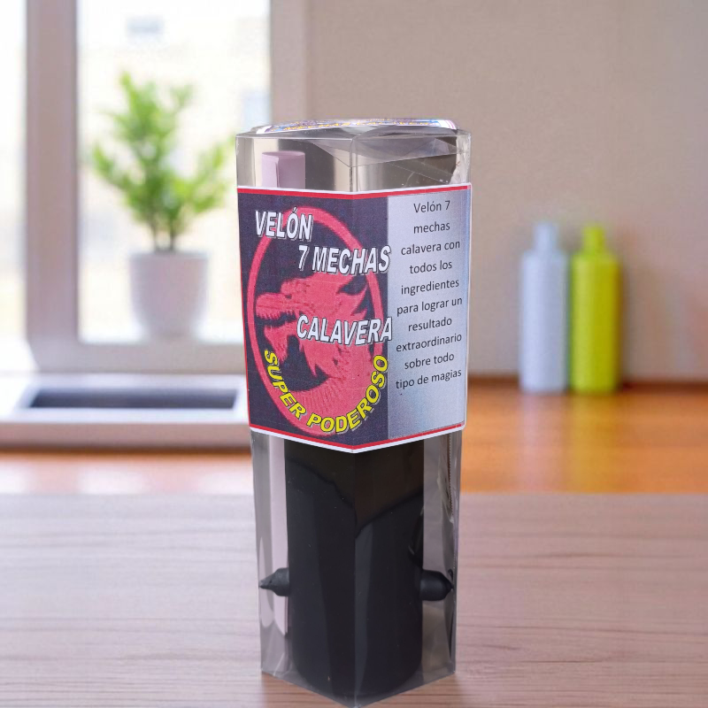Velón Siete Mechas Calavera