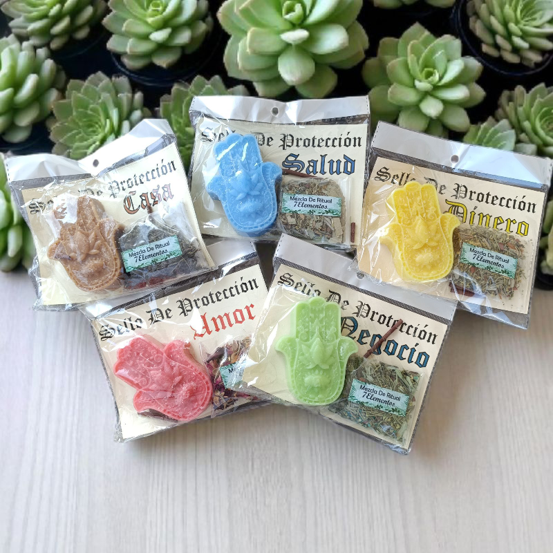 Velas Sello de Protección para  Salud ,Amor, Dinero , Casa y Negocios 