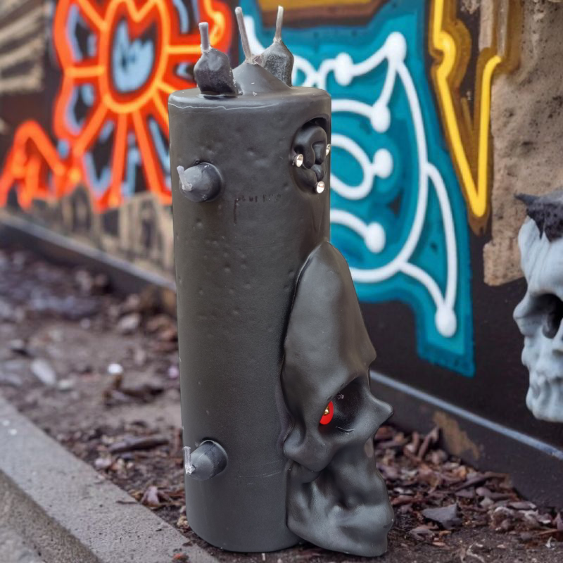 Velón Siete Mechas Calavera