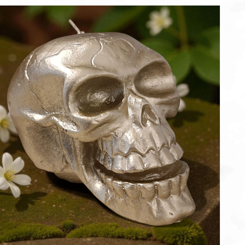 Calavera para Ritual – Vela Esotérica Artesanal