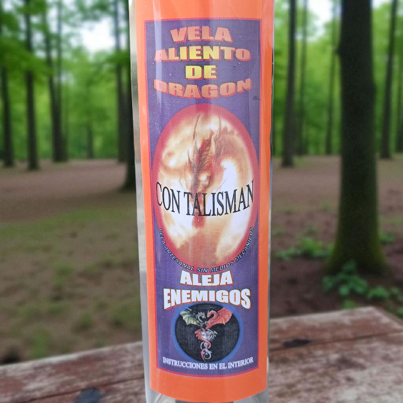 Vela Ritual "Aliento de Dragón" – Defensa Energética con Fuerza Mítica