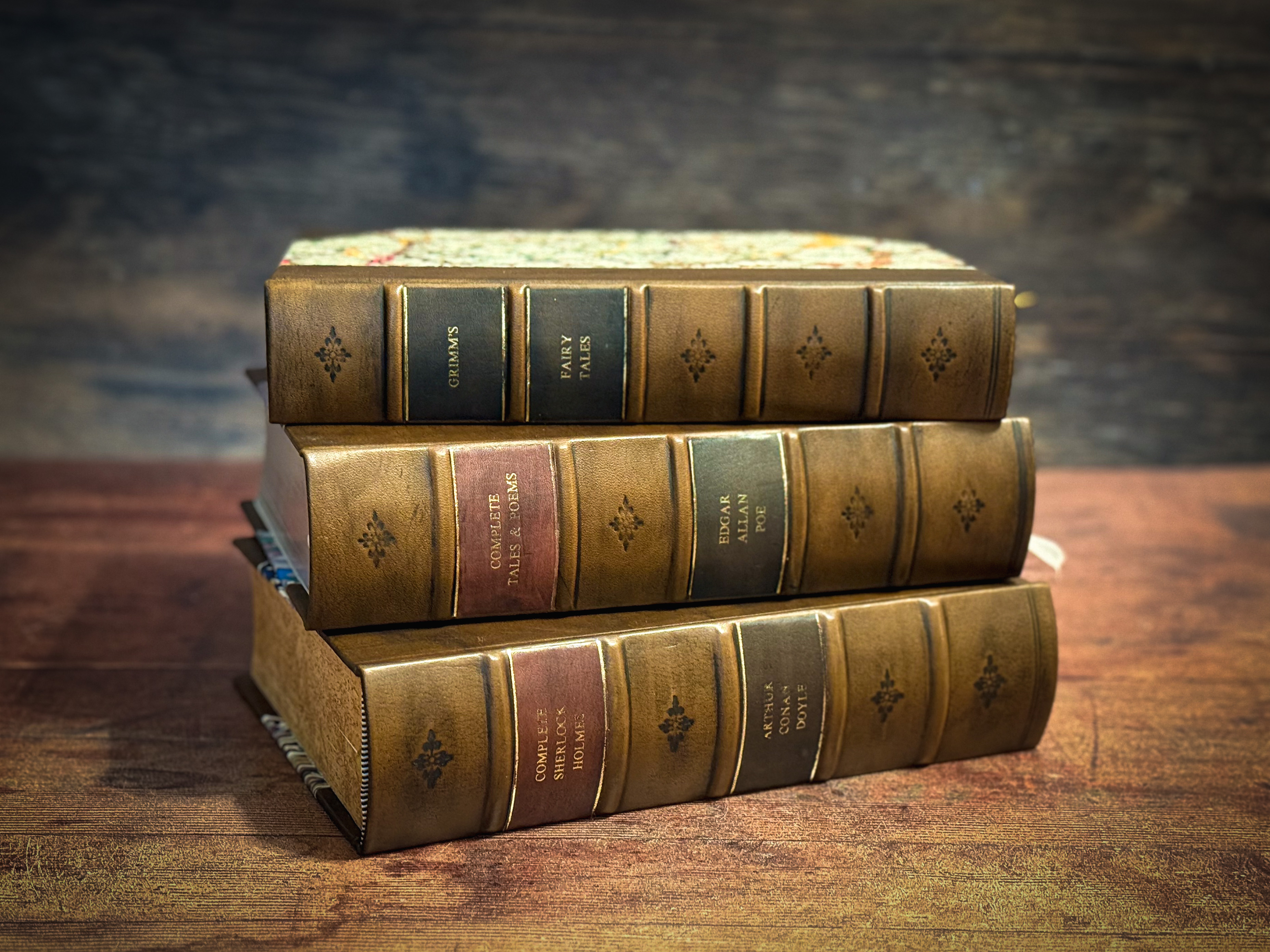Custom Antique Leather Bound Books