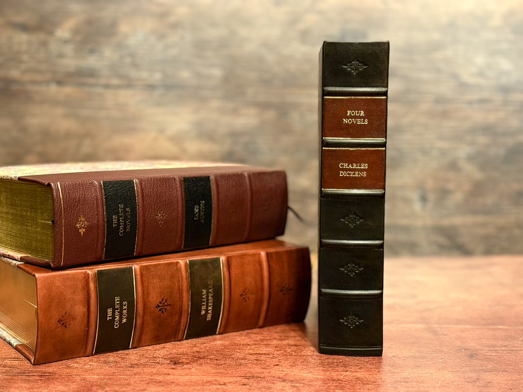 Charles Dickens - Four Novels - Antique Series - Leather Bound