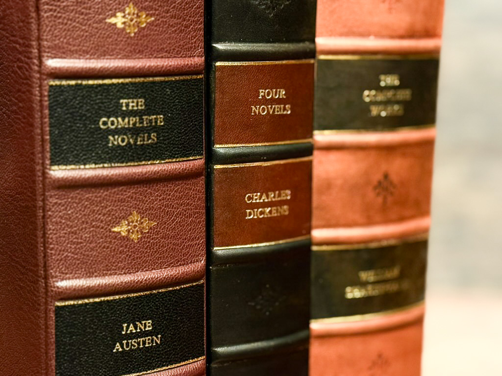 Charles Dickens - Four Novels - Antique Series - Leather Bound