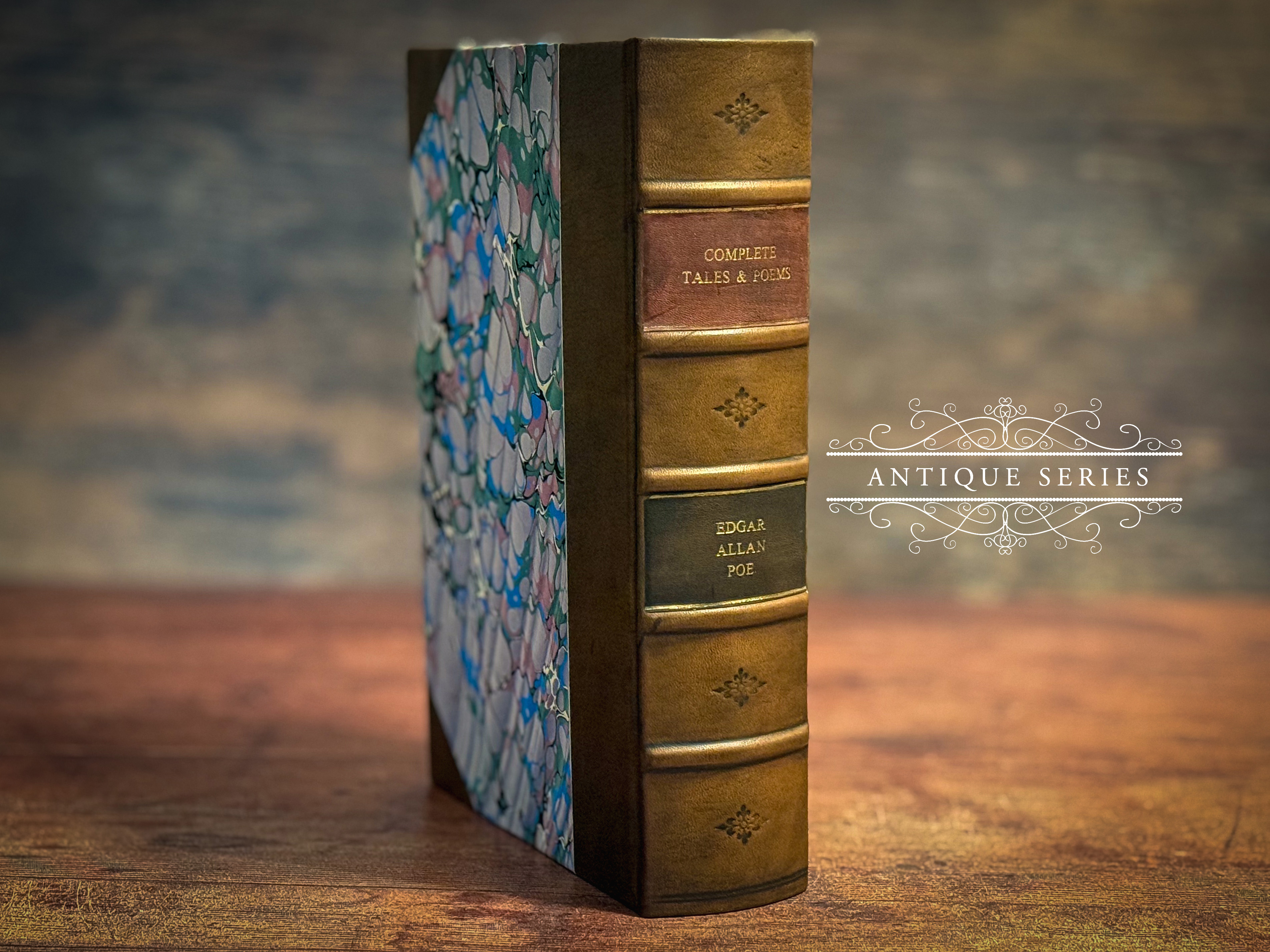 Edgar Allan Poe - Complete Tales and Poems - Antique Series - Leather Bound