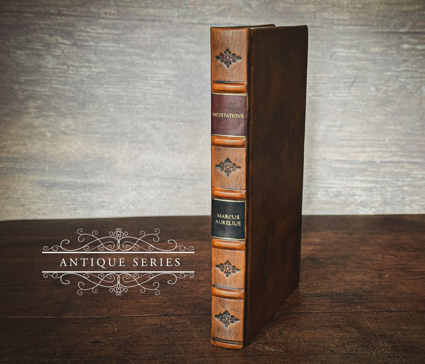 Meditations - Marcus Aurelius  - Antique Series - Leather Bound - Full Leather