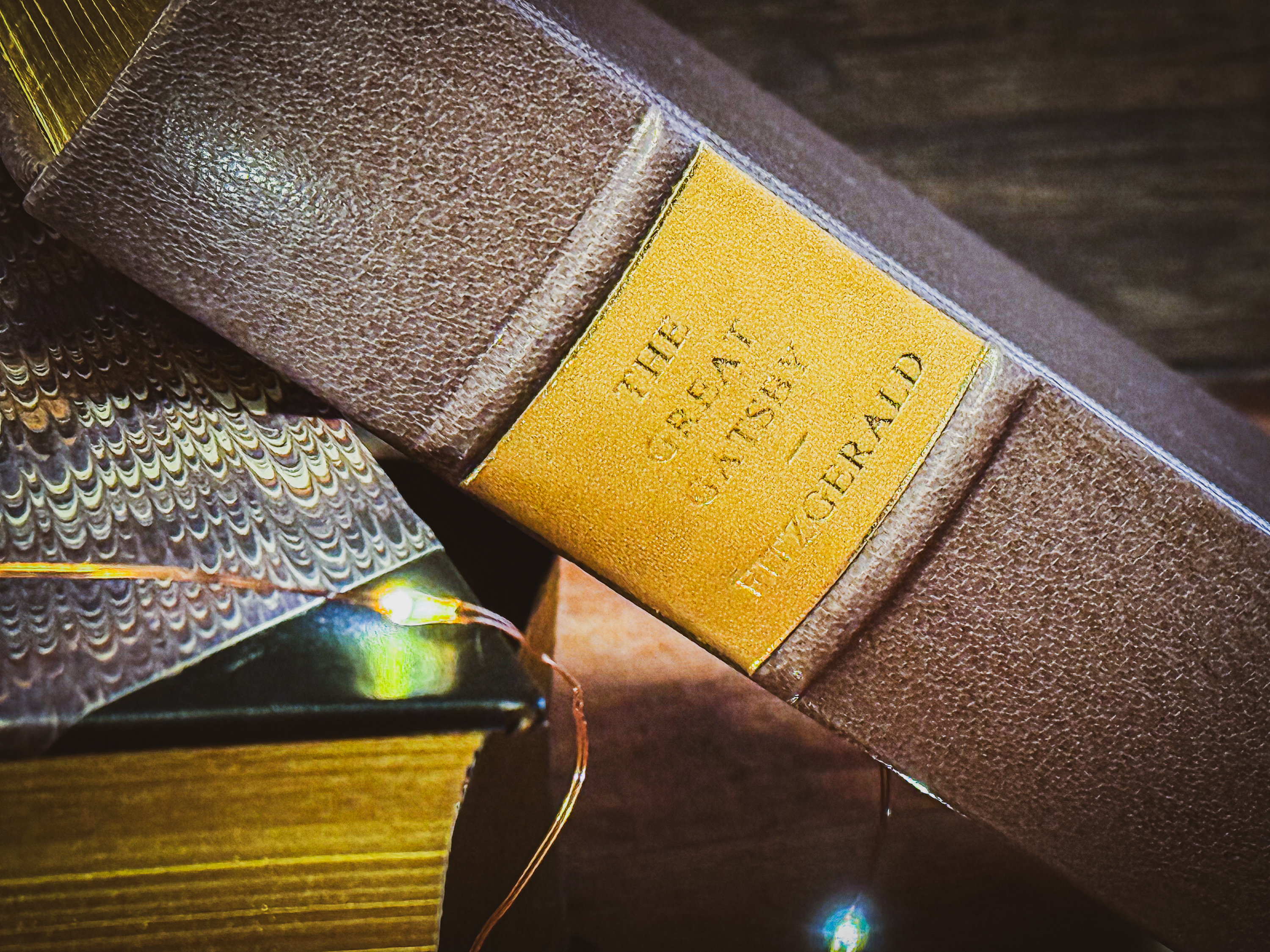 The Great Gatsby – Handcrafted Leatherbound Classic | Goat Leather, Gold Gilded, Marbled Endpapers | Loxley Books