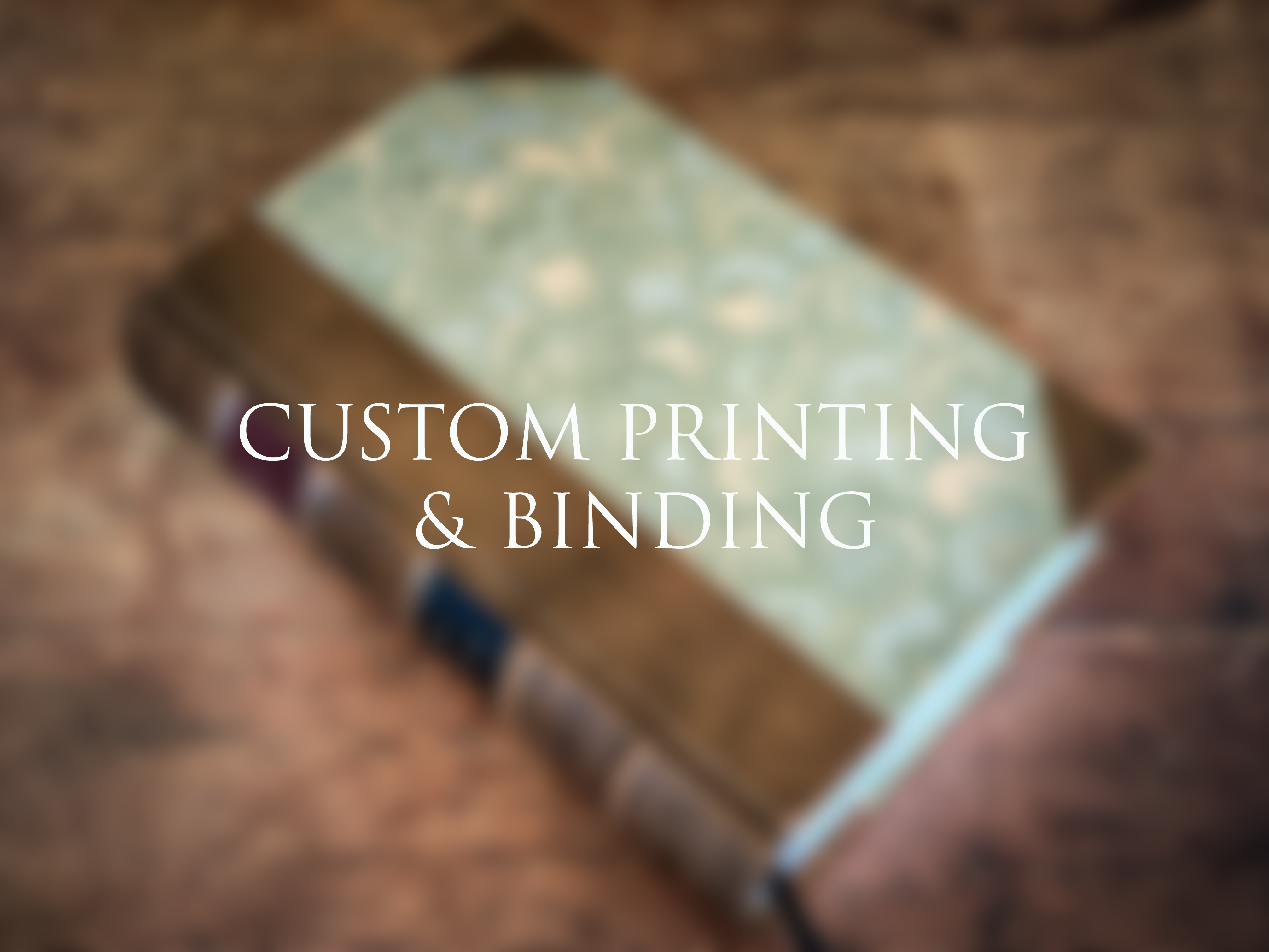 Custom Leather Print & Bound Book for Craig Mariani - Deposit