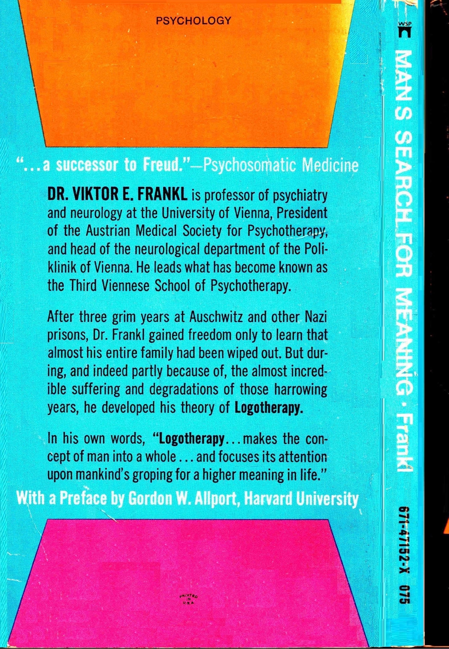 Man's Search for Meaning by Viktor E. Frankl