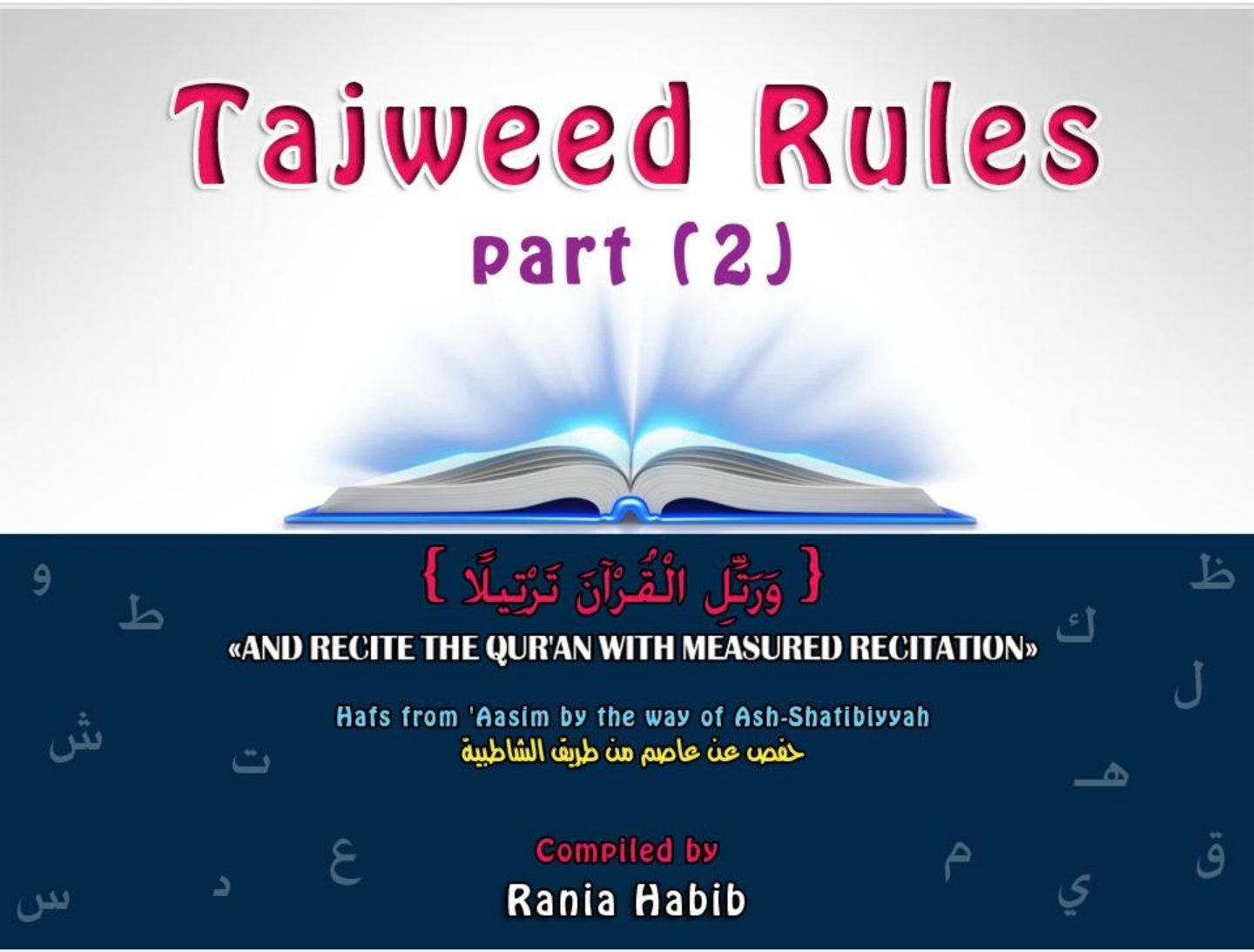 Tajweed Rules Made Easy, Part (1-3) by Rania Habib 