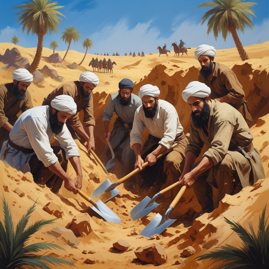 غزوة الخندق the battle of the trench 