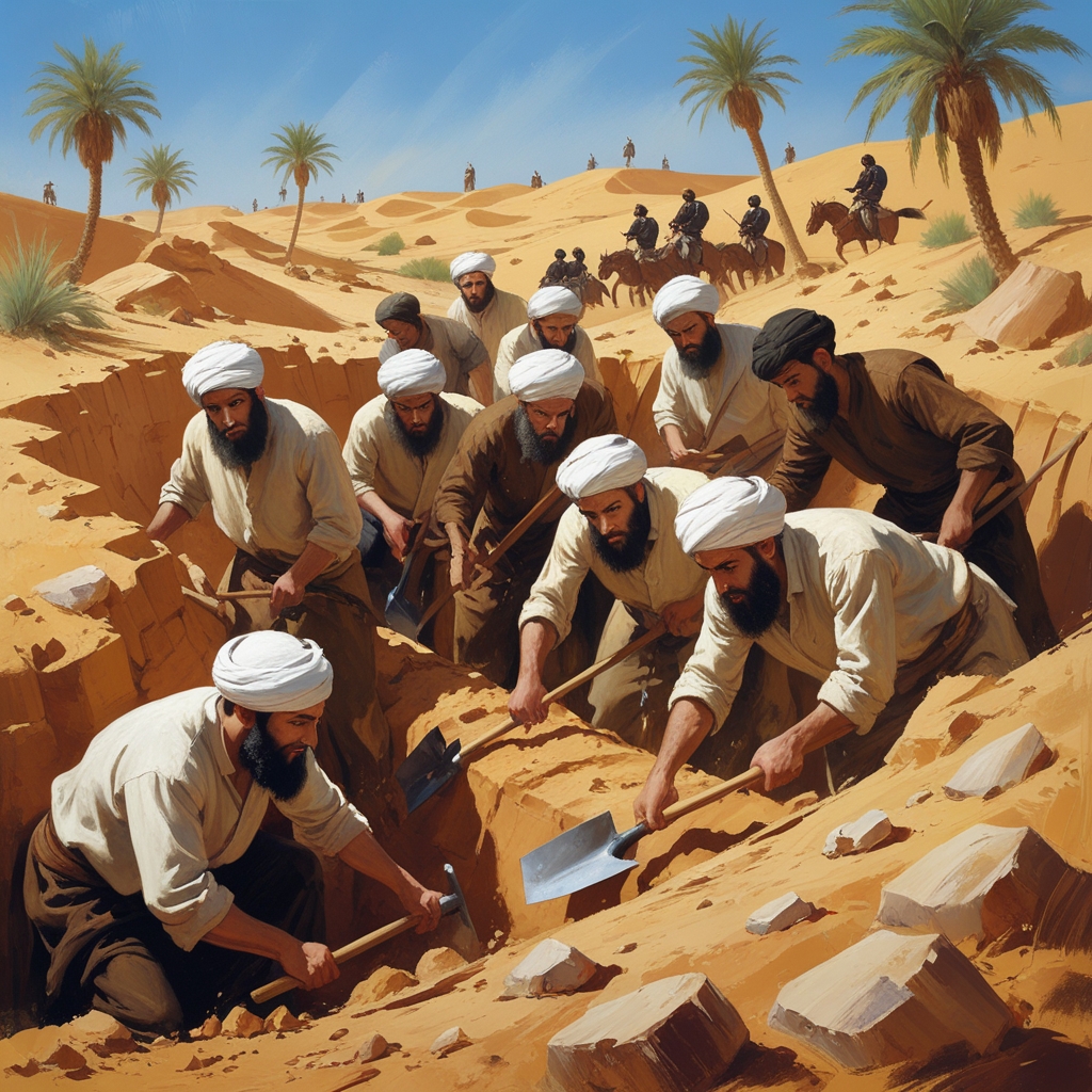 غزوة الخندق the battle of the trench 