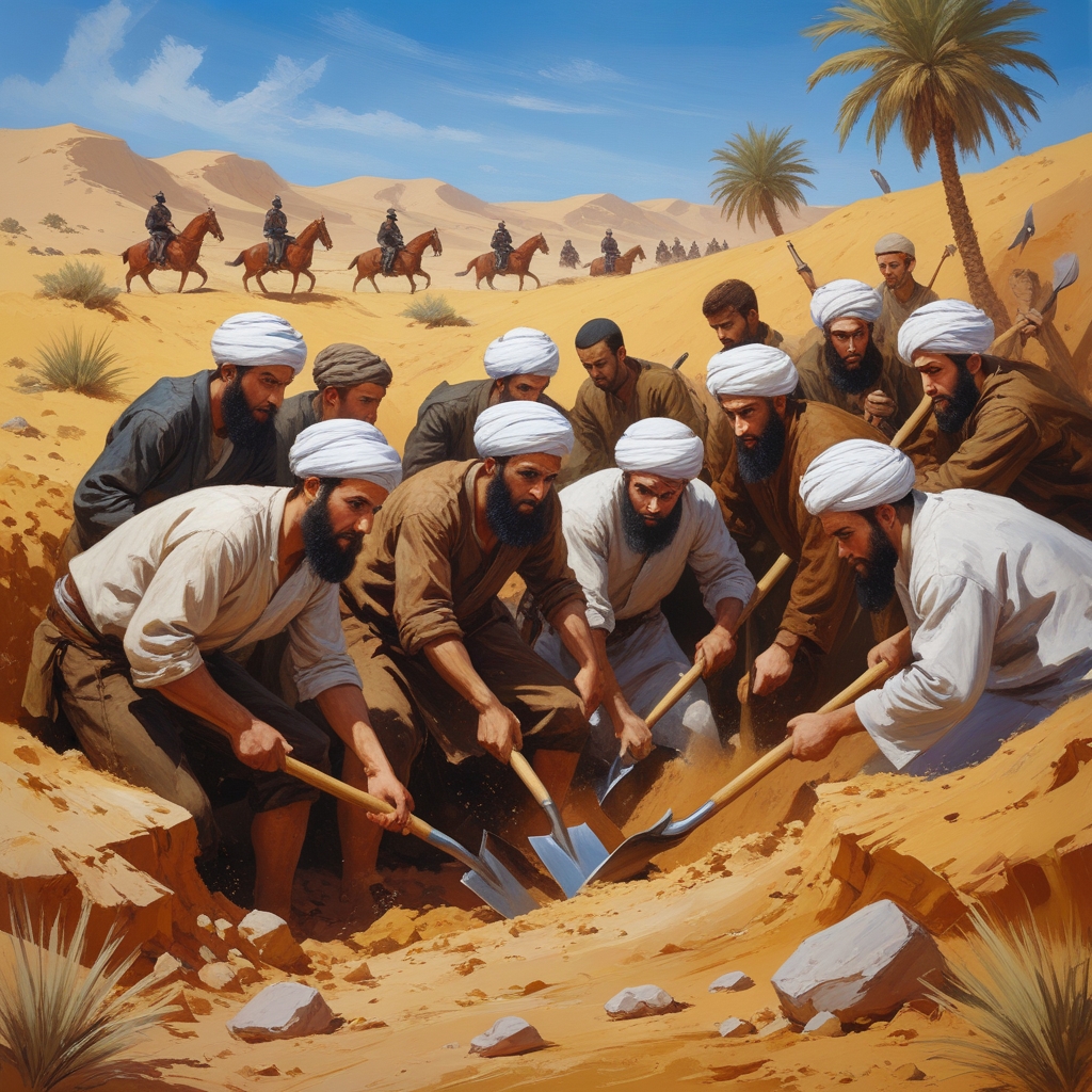 غزوة الخندق the battle of the trench 