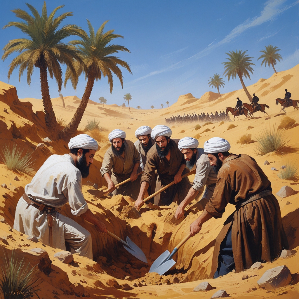 غزوة الخندق the battle of the trench 