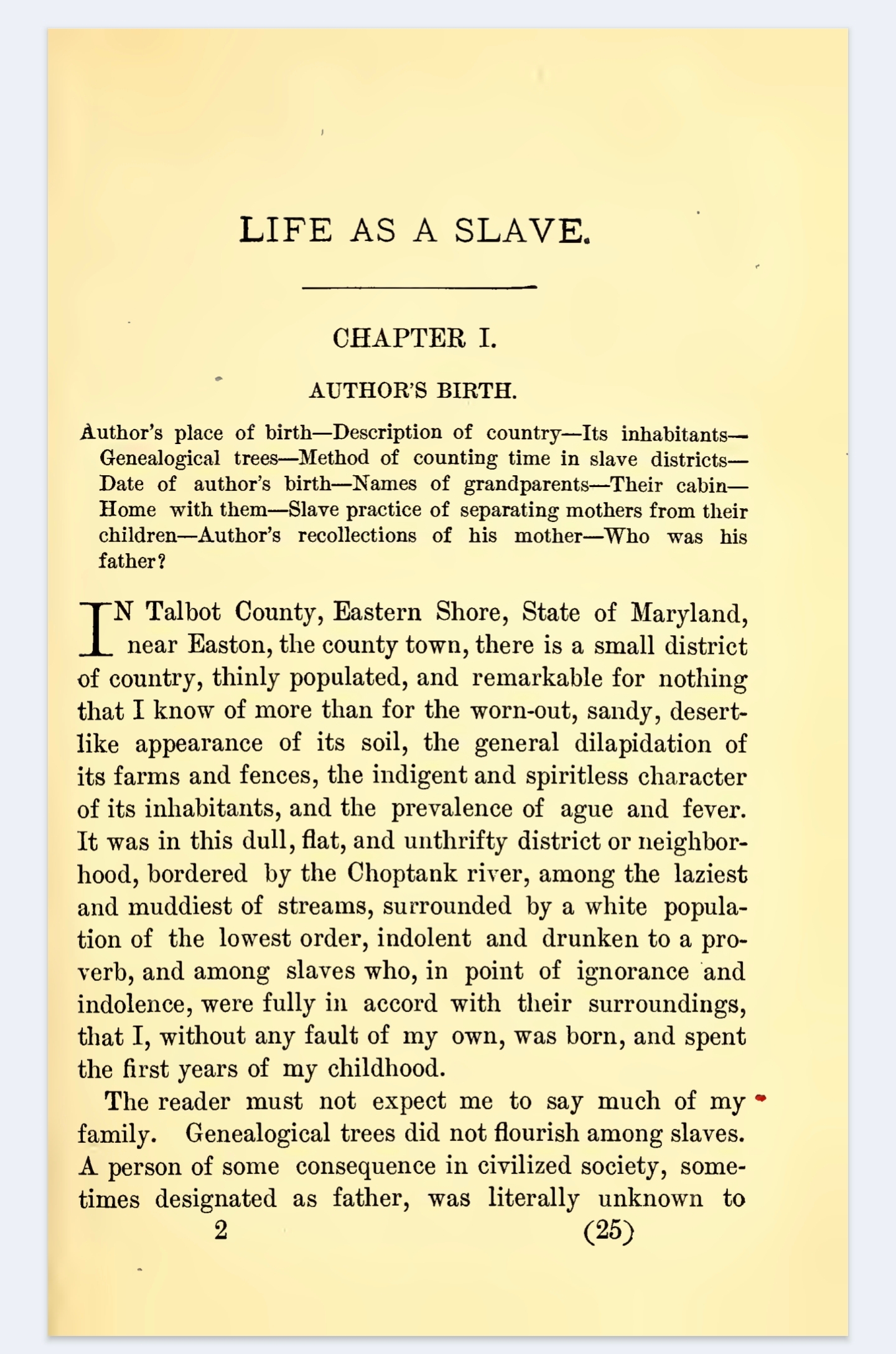 Life and Times of Frederick Douglass