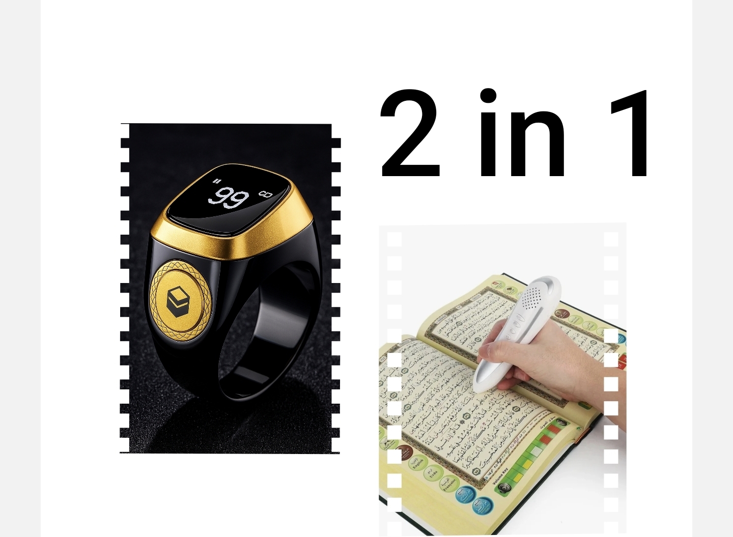 Digital Quran Reading Pen Set, And Digital tasbeeh counter. Interactive Quran learning package with smart reading pen, Digital Quran Reading Pen Reader, And Digital tasbeeh counter. CLAIM YOUR ULTIMATE SPIRITUAL GROWTH BUNDLE NOW AND SAVE 40%, GET IT