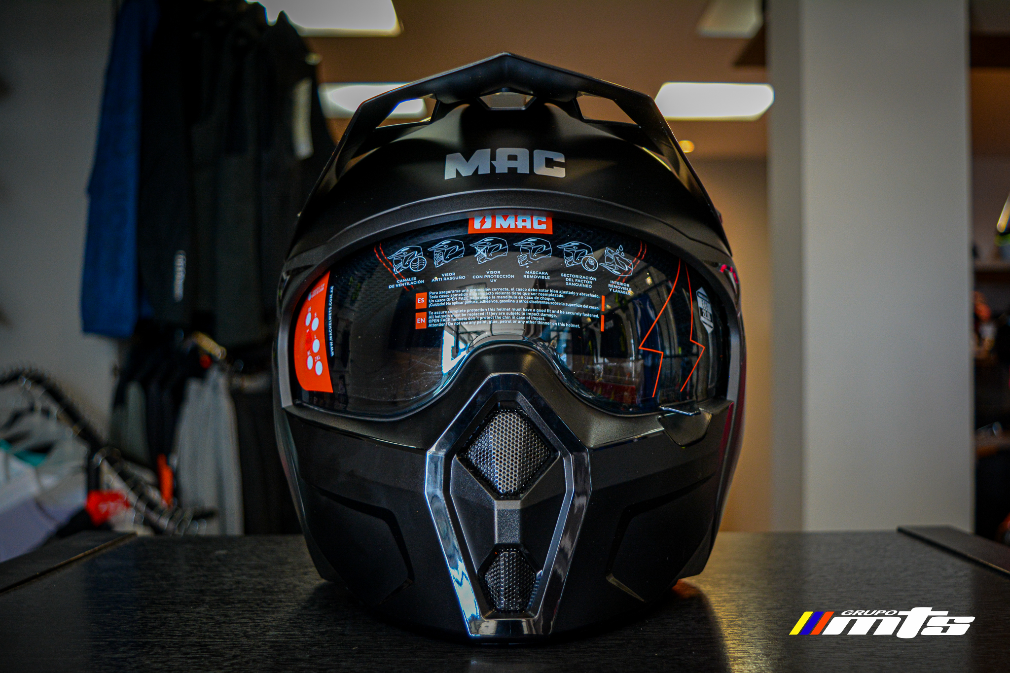 Casco Integral Abierto 001 EDGE SOLID