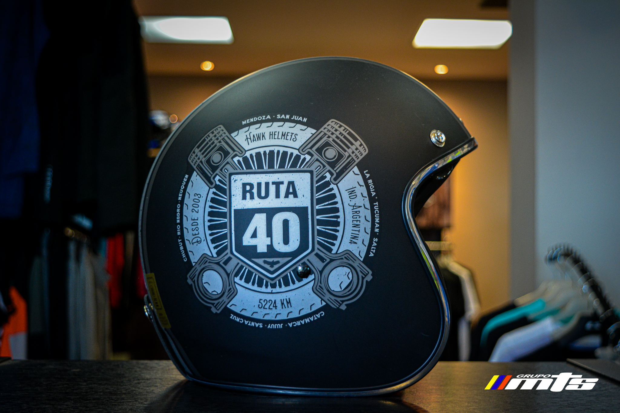 Casco ABIERTO RETRO 721- RUTA 40