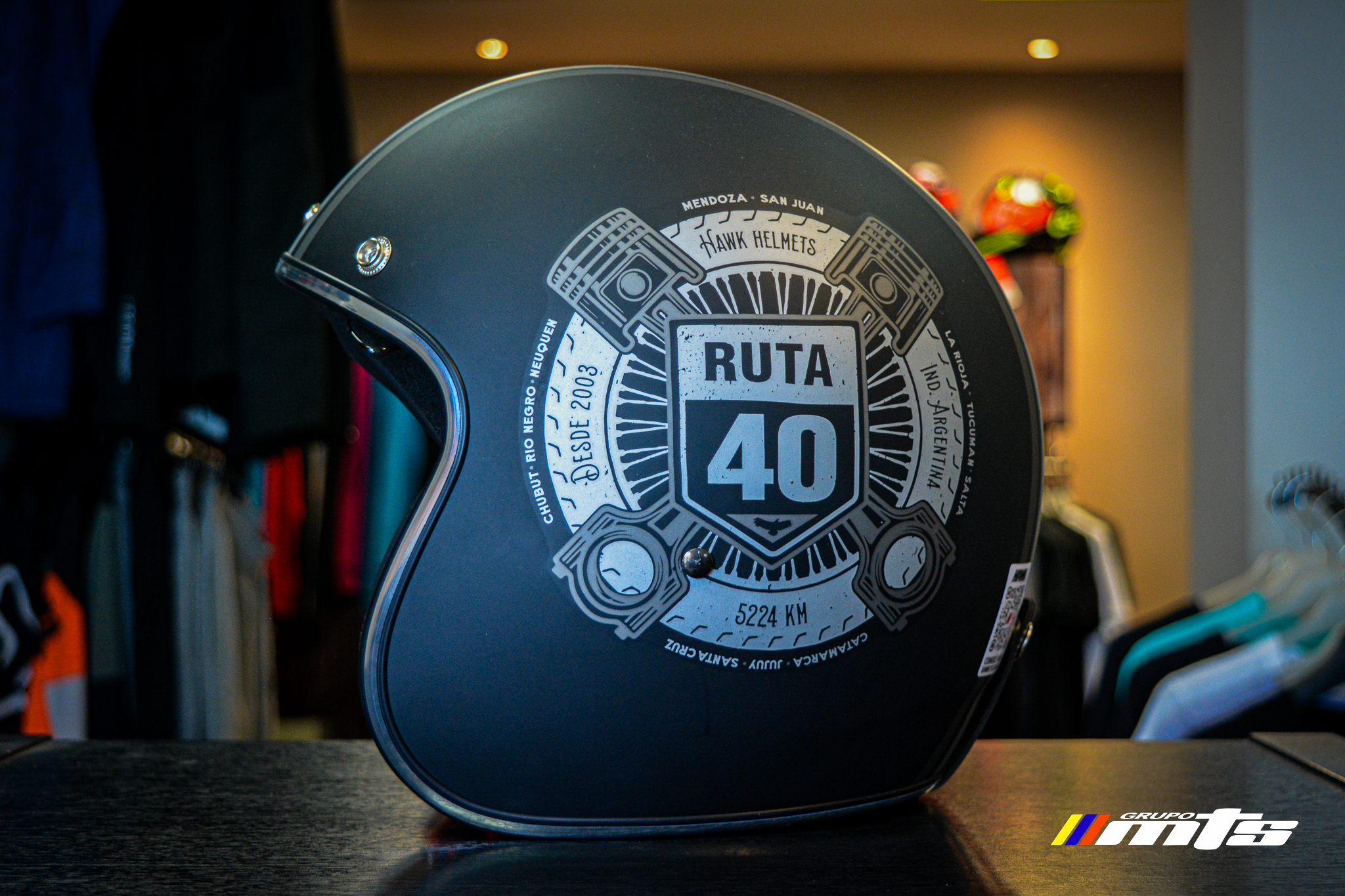 Casco ABIERTO RETRO 721- RUTA 40