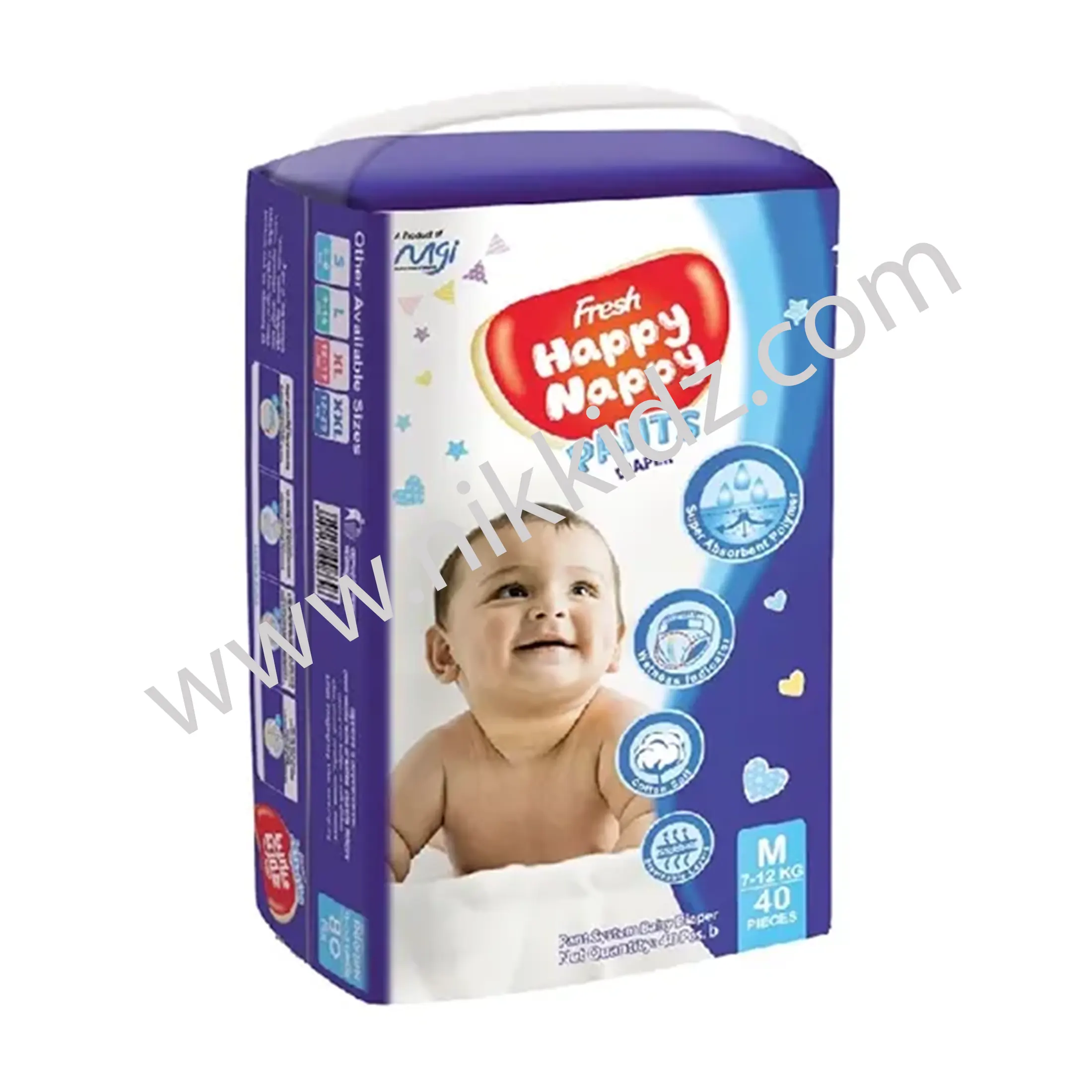 Fresh Happy Nappy M (7-12 kg) 40 Pieces