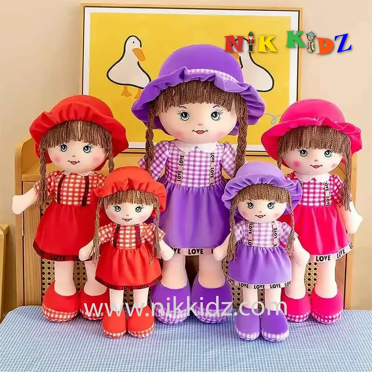 Baby Girl Doll Plush Toy Soft Cute Baby Girl Toys Stuffed Toys