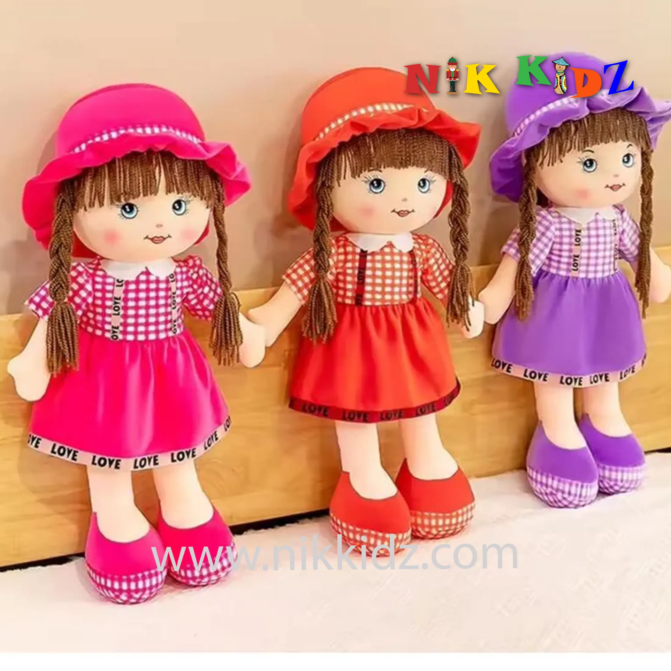Baby Girl Doll Plush Toy Soft Cute Baby Girl Toys Stuffed Toys