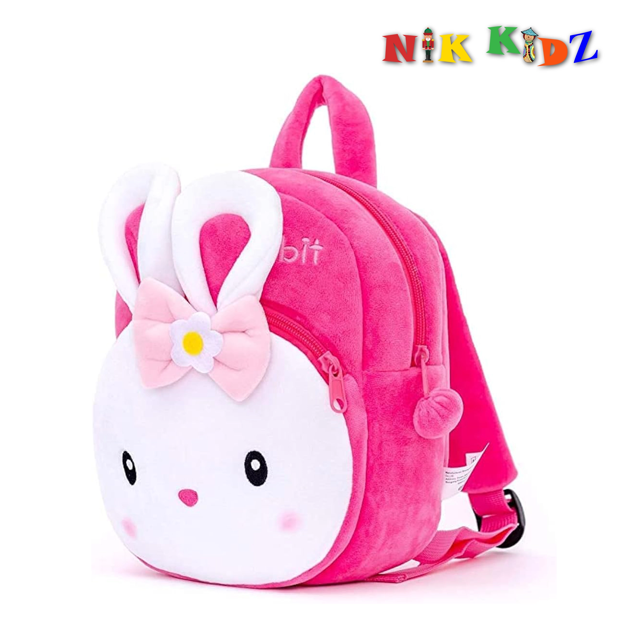 Kids School Bag Soft Plush Backpacks Cartoon Boys Girls Baby (2-5 Years) Pikachu