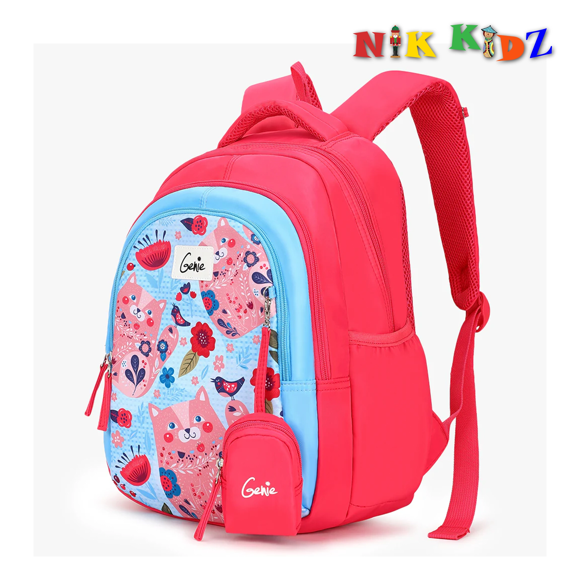 Backpack Kitty Kids Backpacks, 15 inches, Cute, Colourful bags for girls  (Multicolor)