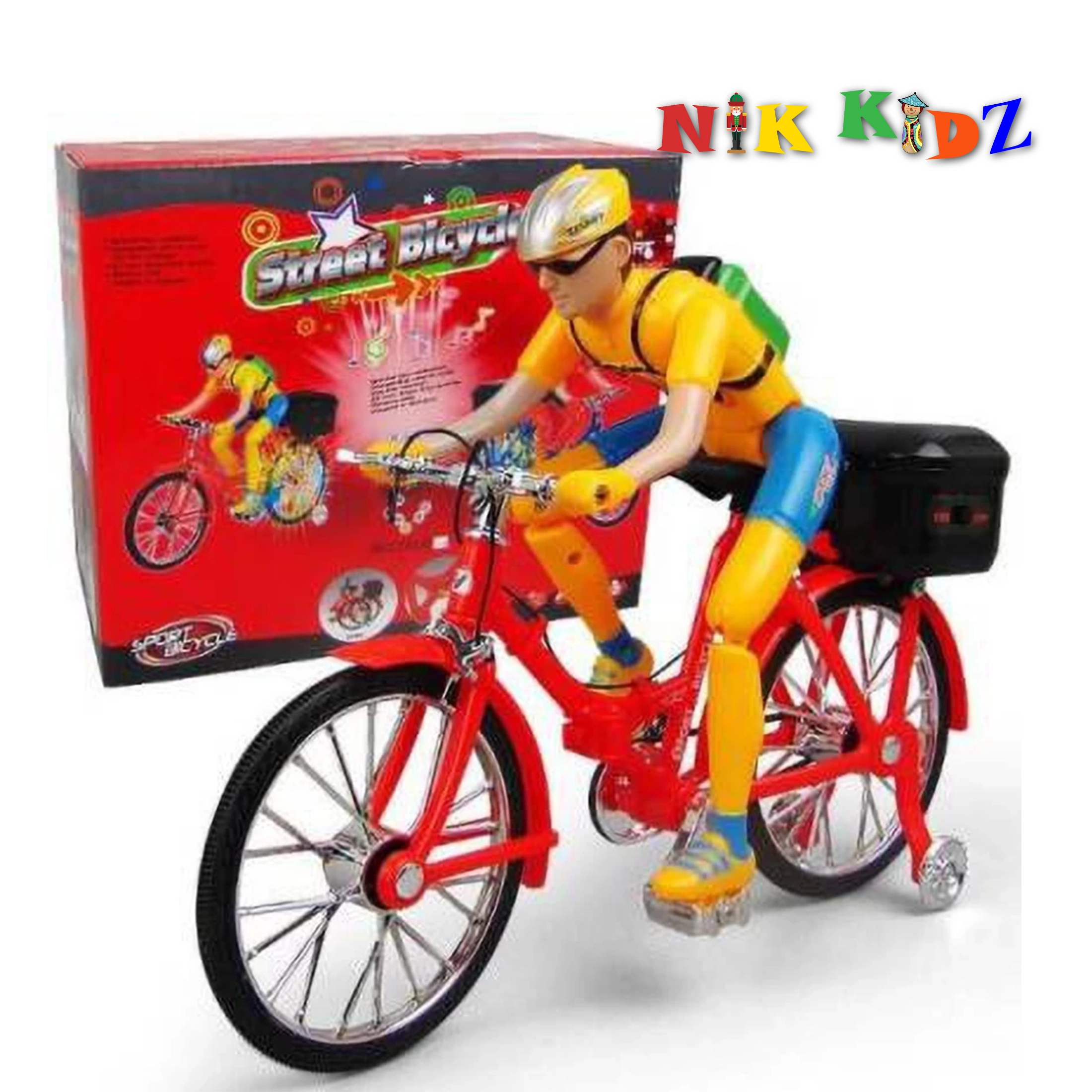 Battery Operated Musical Street Bicycle Toy For Kids