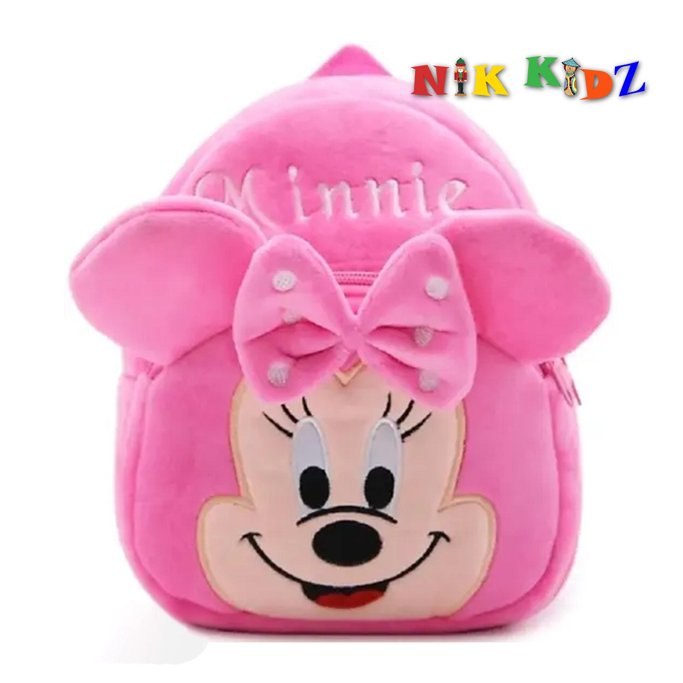 Minnie Mouse Character Backpack for Small Kids Size 10 inches Stuff Bag