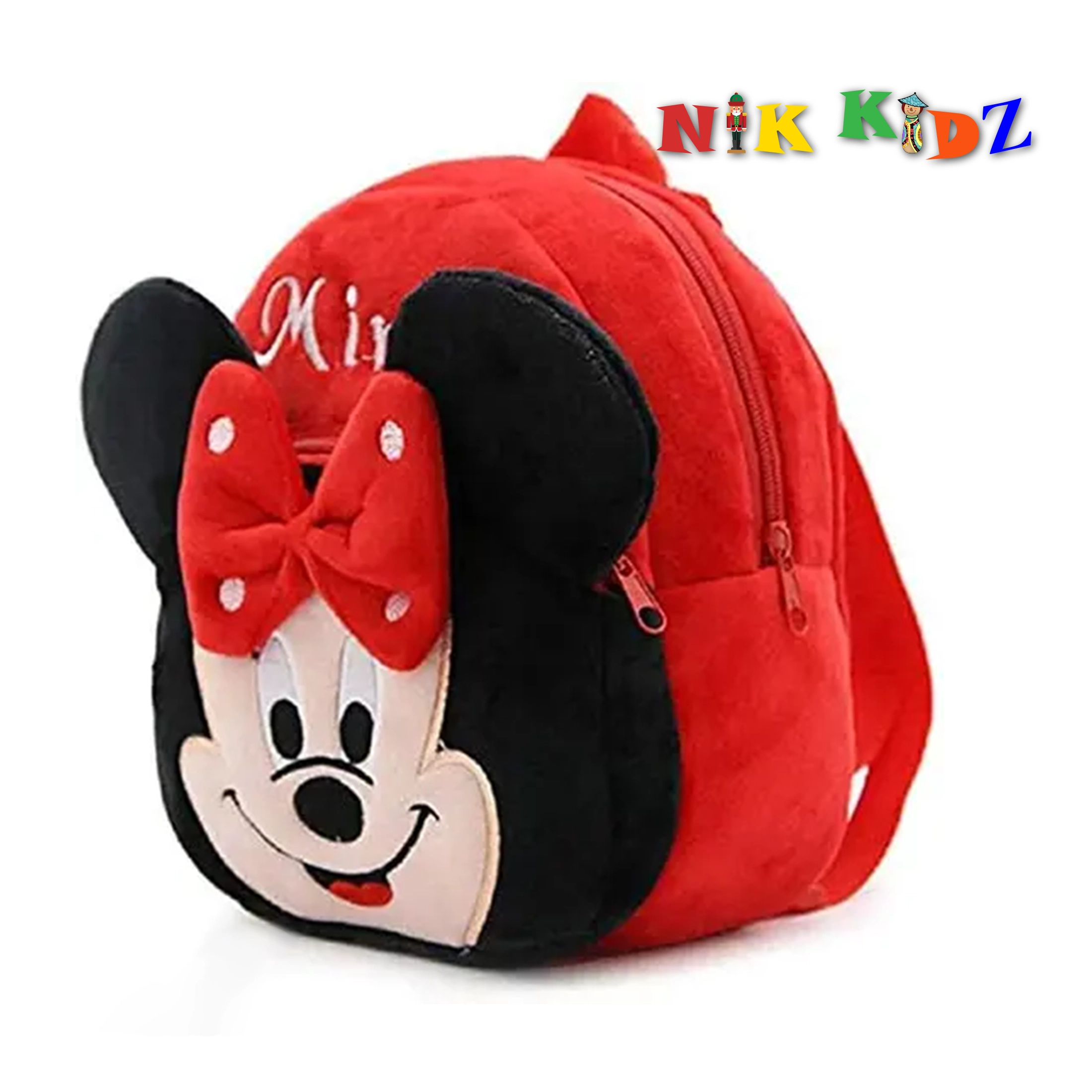 Minnie Mouse Character Backpack for Small Kids Size 10 inches Stuff Bag