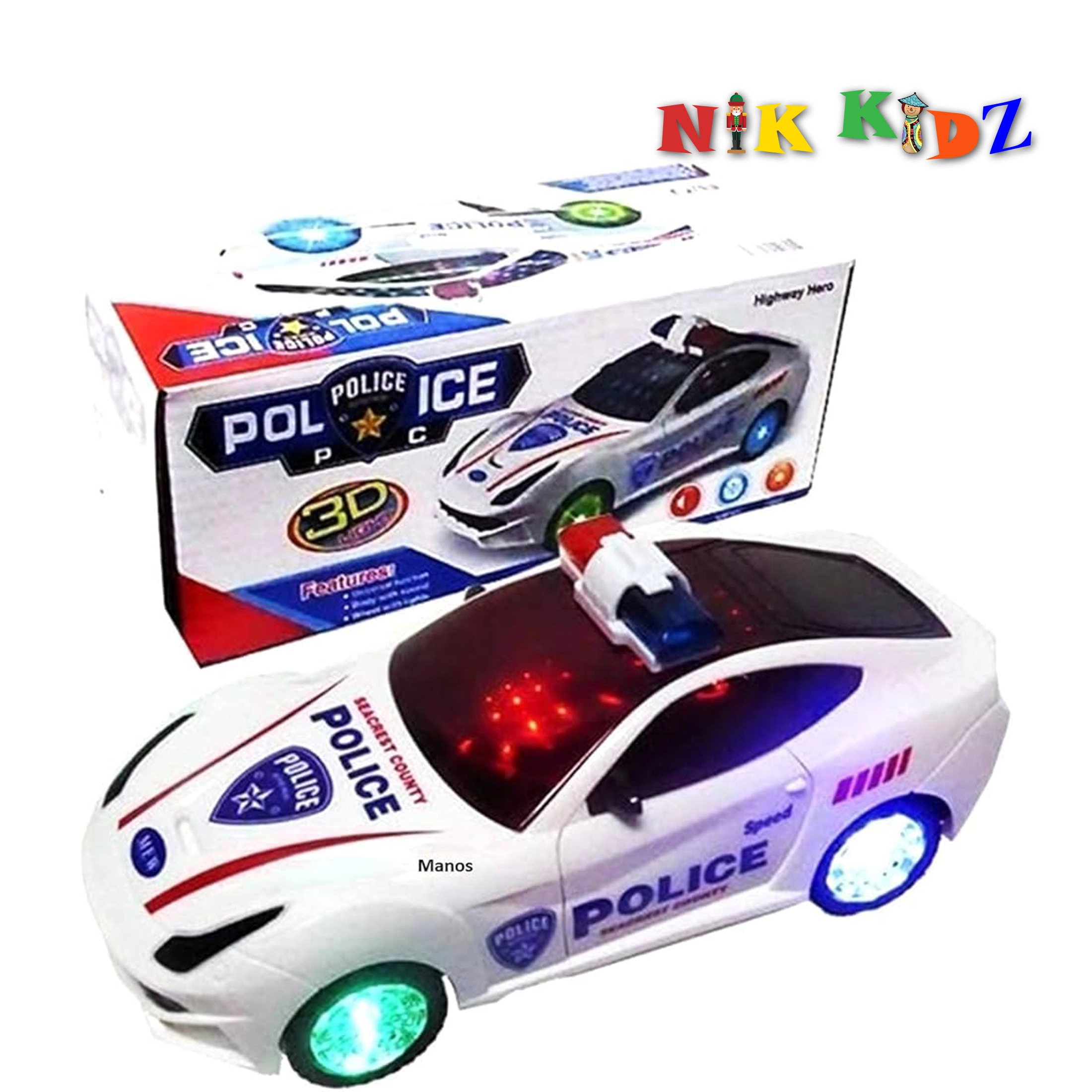 Dream Super Remote Control Rechargeable Car Toy With 3D Lighting & Music System Multicolor For Kids