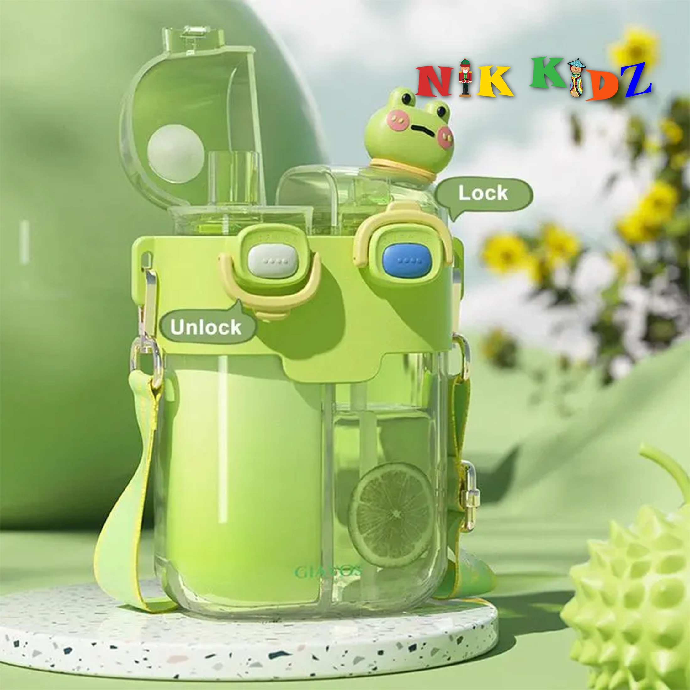780Ml Cartoon Kawaii Double Layer Water Bottle
