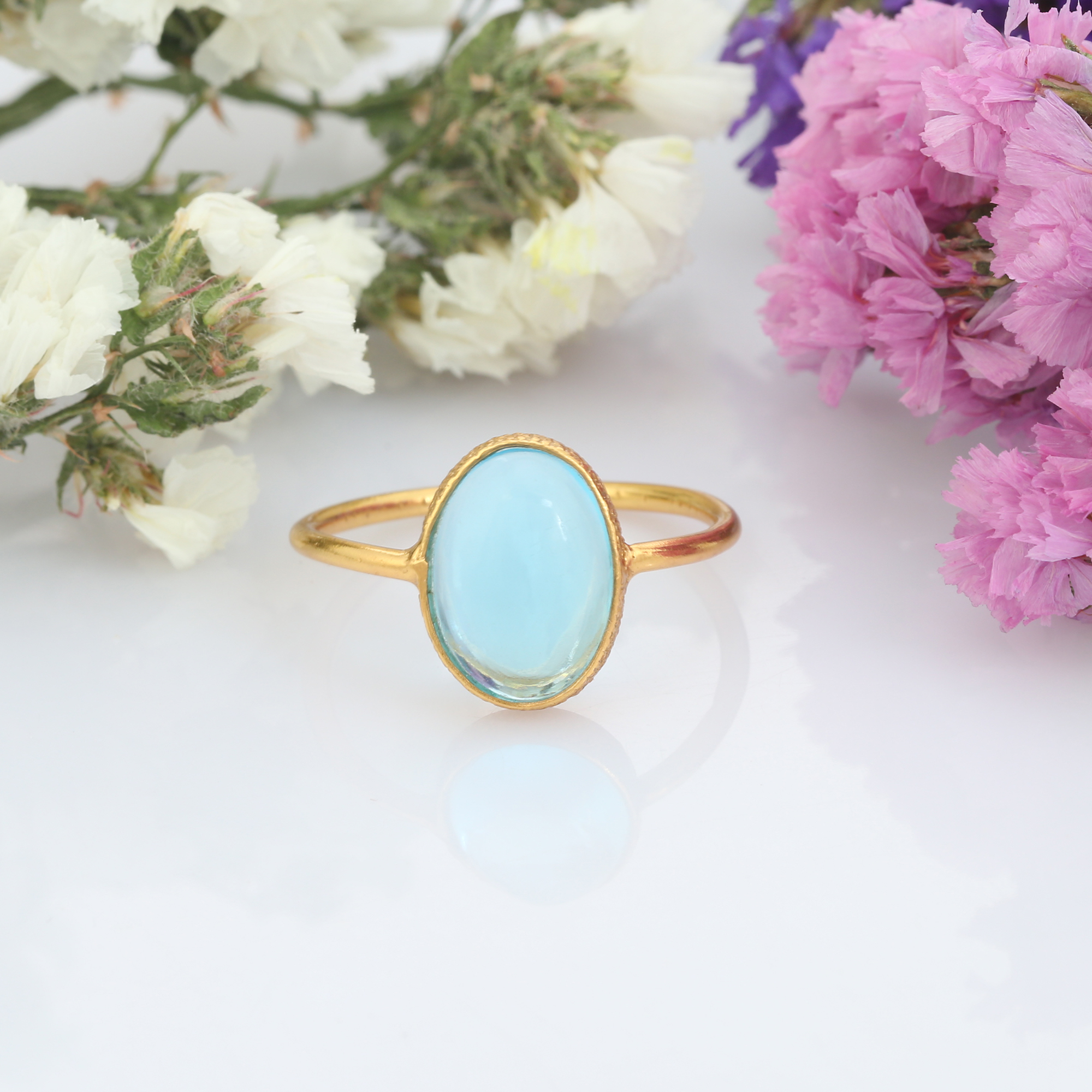 High Quality 925 Sterling Silver Woman and Girl Classic Stylish Handmade Wholesale Supple Oval cut Ring (VVJGR 01)