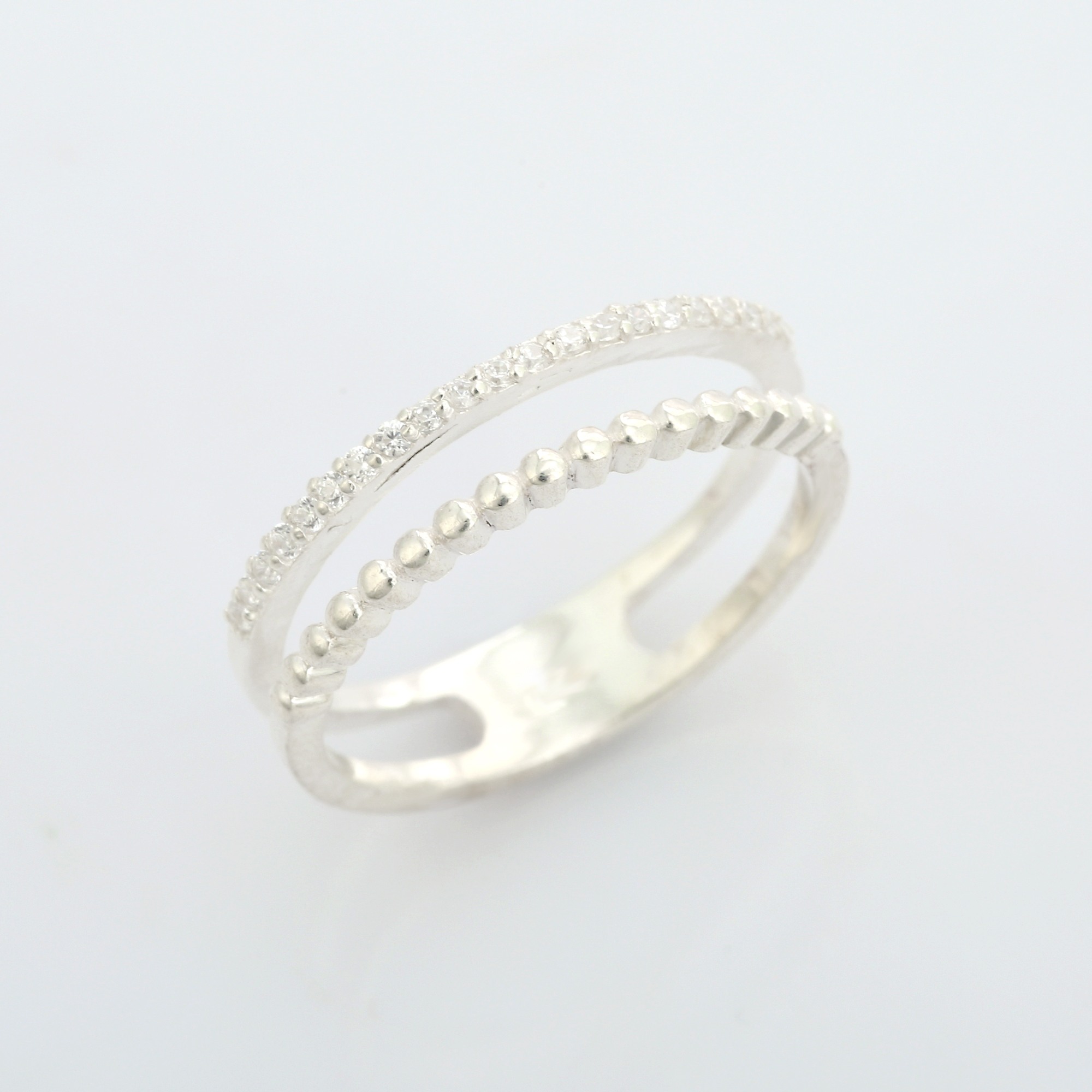 Women Fine Jewelry Gold Plated Engagement Wholesale Price Wedding Rings 925 Sterling Silver (VVJGR 09)