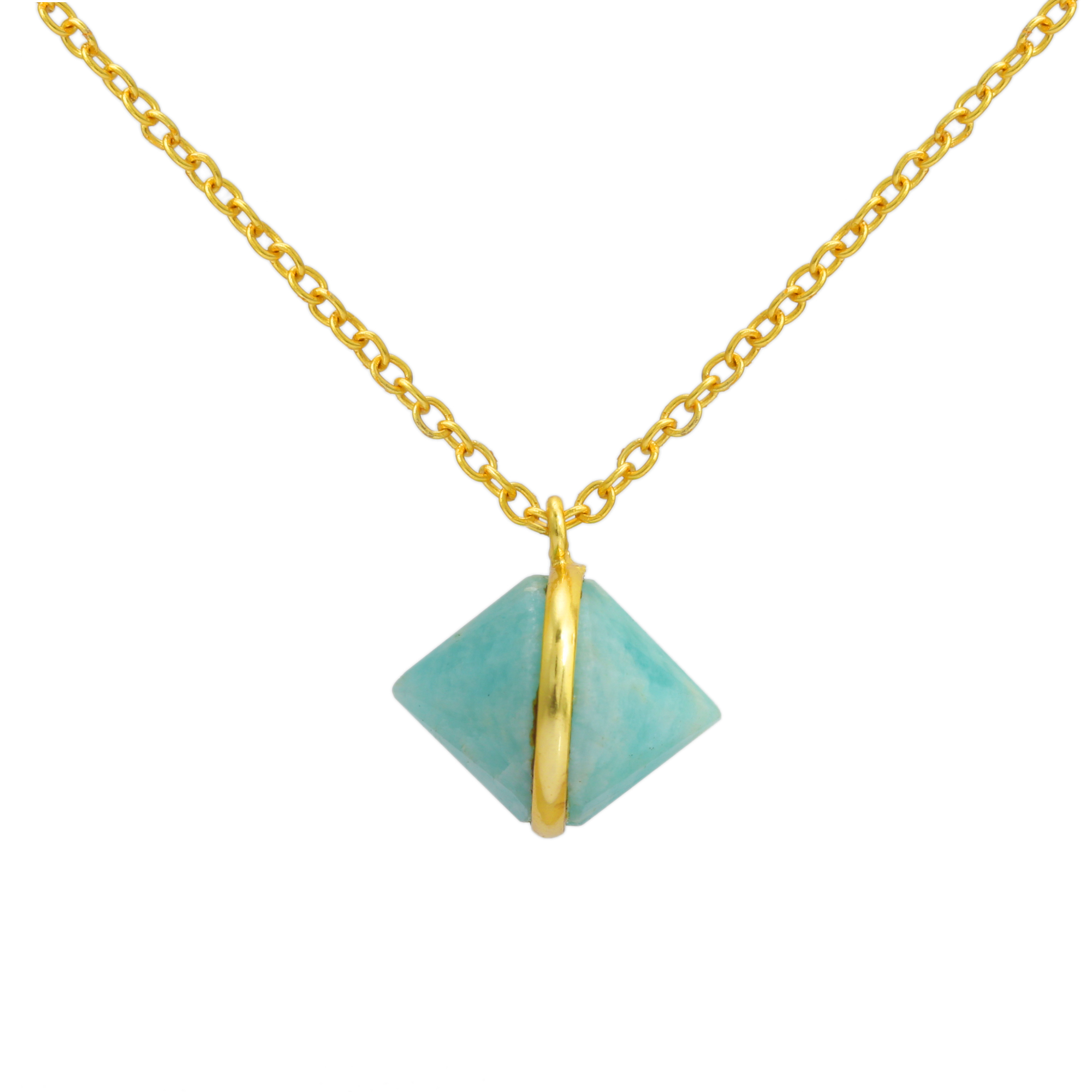 High Quality 925 Sterling Silver Woman and Girl Classic Stylish Handmade Wholesale Supple Amazonite Fancy Necklaces (VVJGN 13)