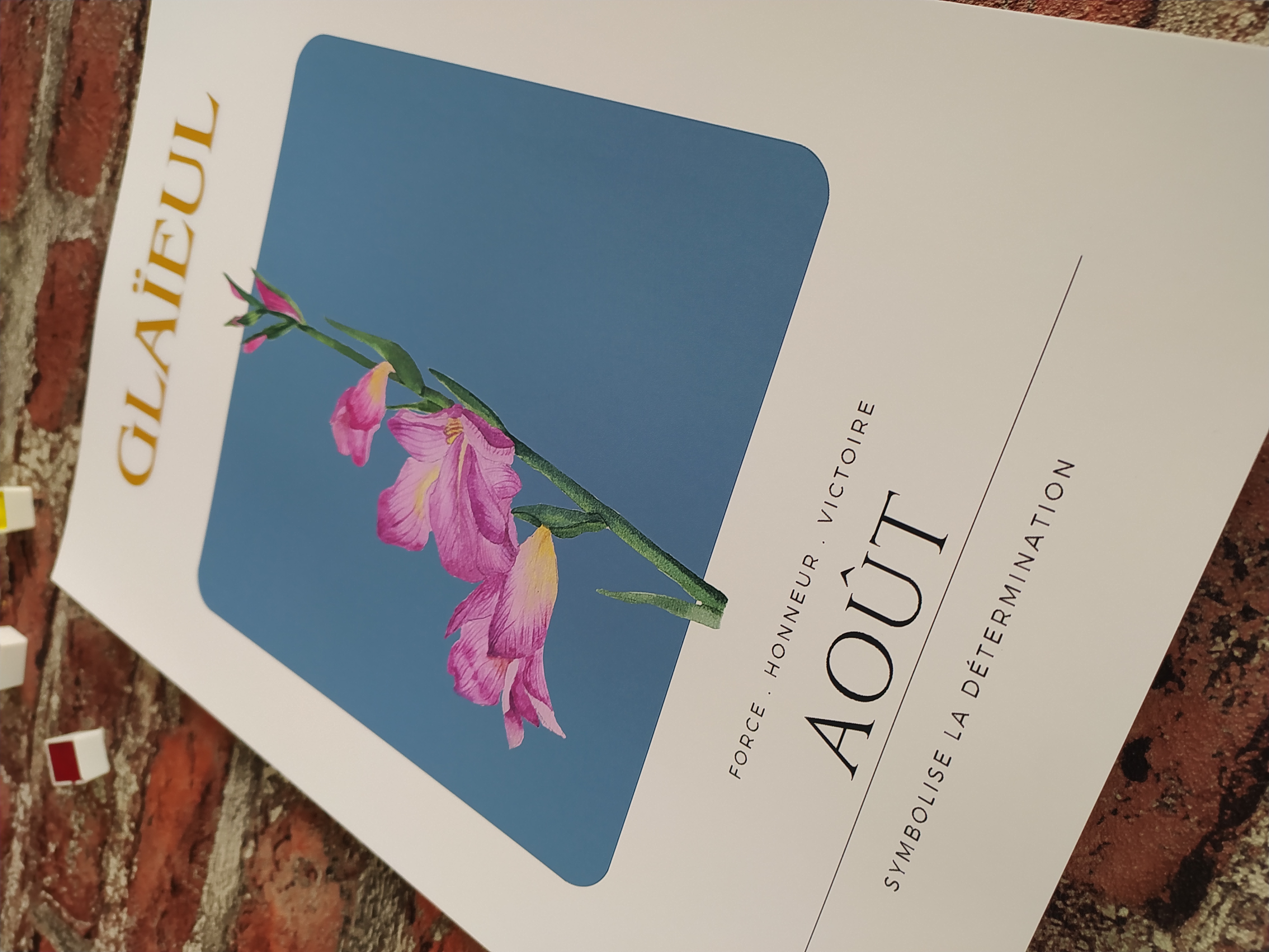 Fleur de naissance d'août 