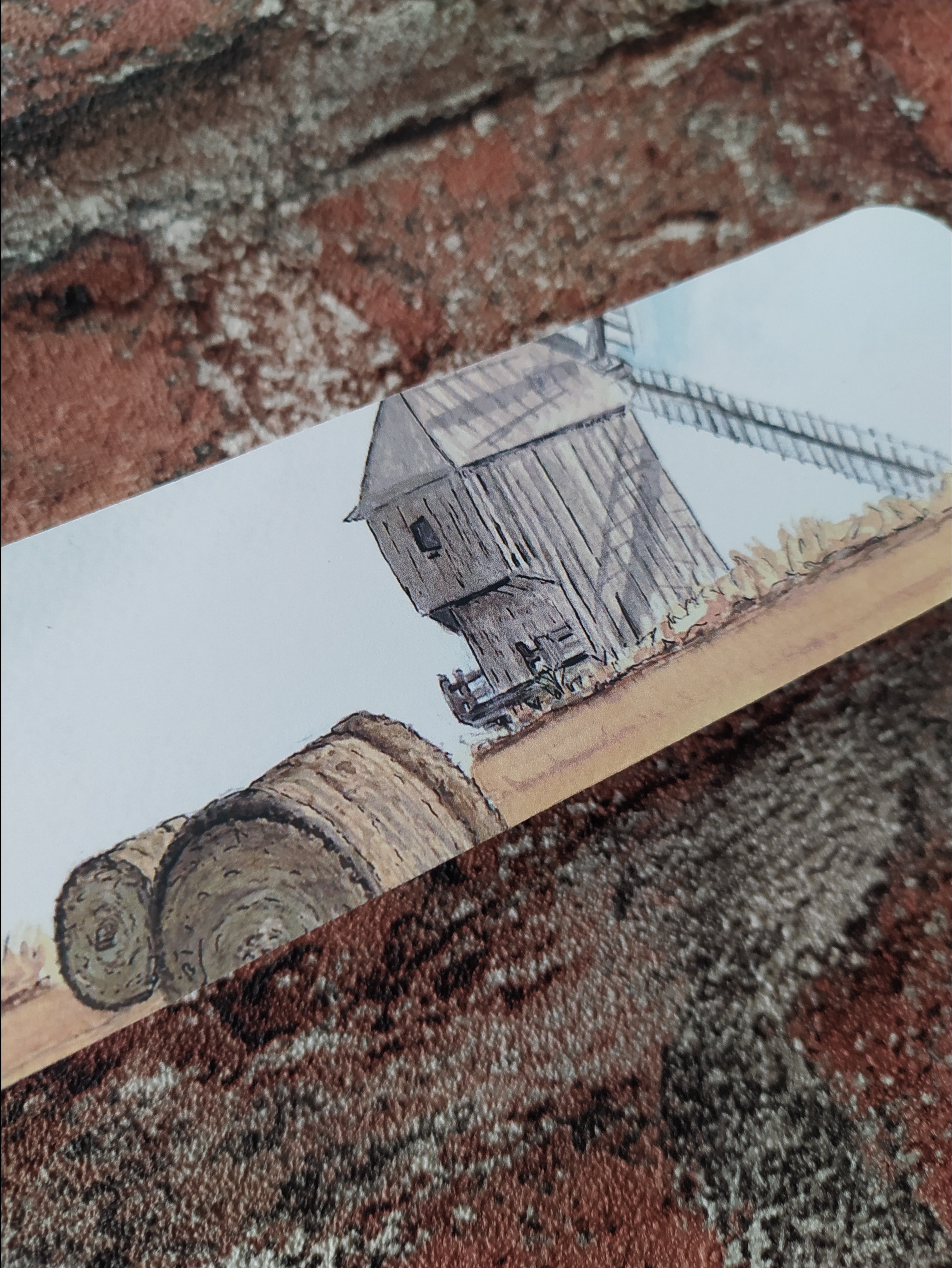 Marque page moulin de Dosches 