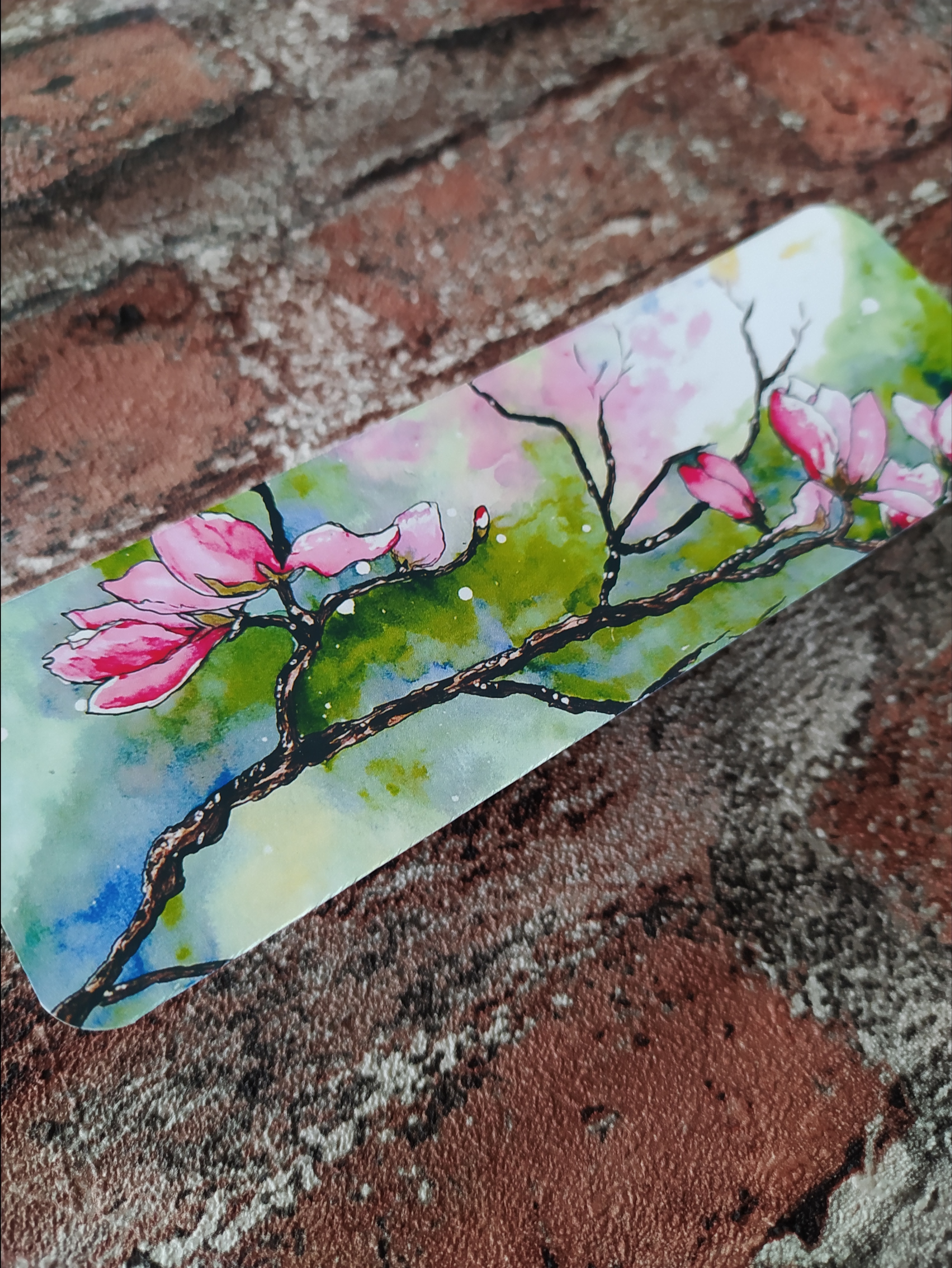 Marque page magnolia 