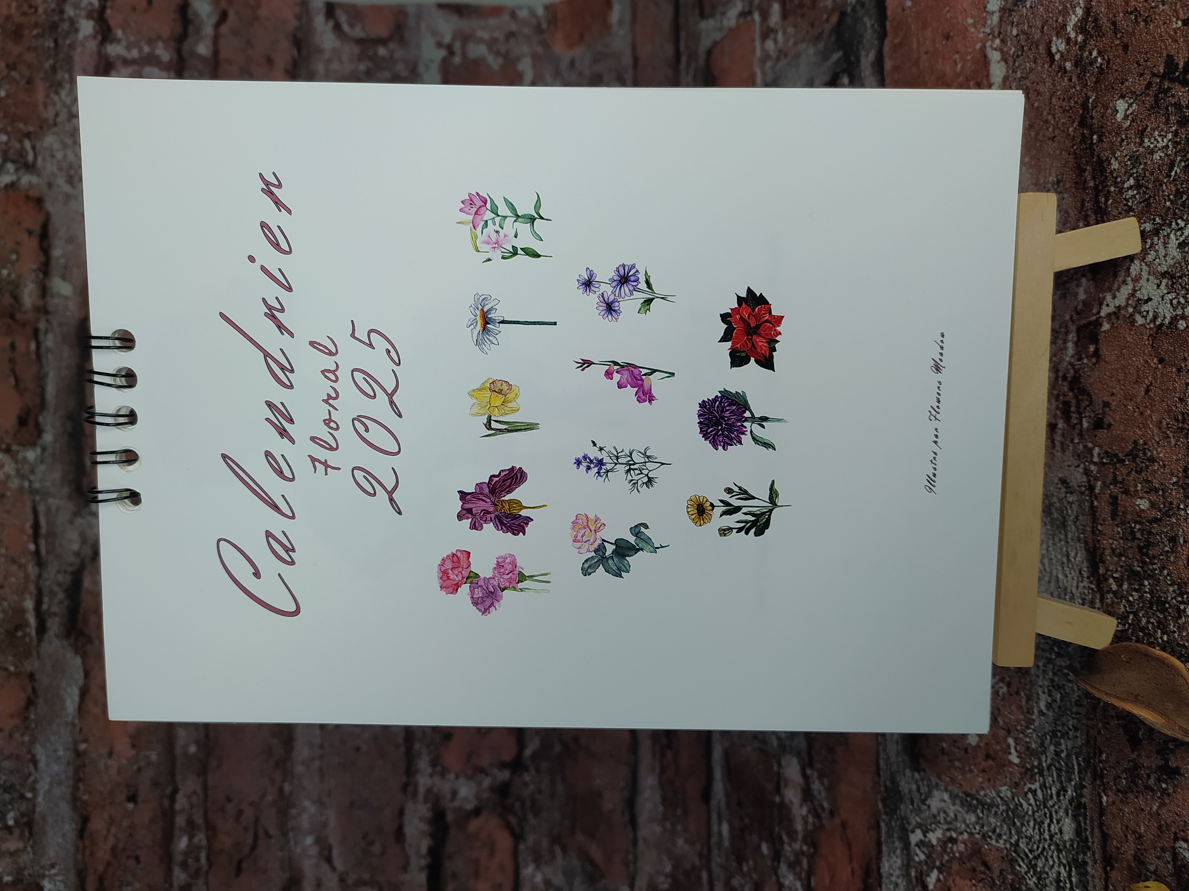 calendrier fleurs de naissance Version De luxe fine art