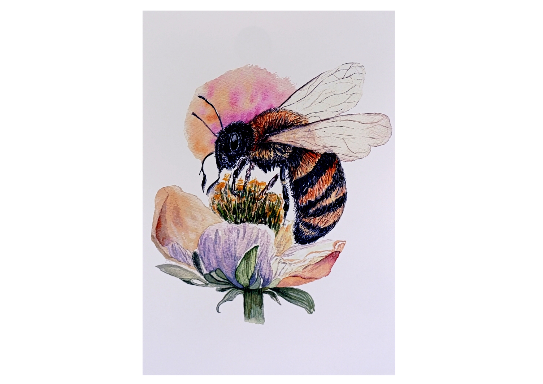 Art print abeille 