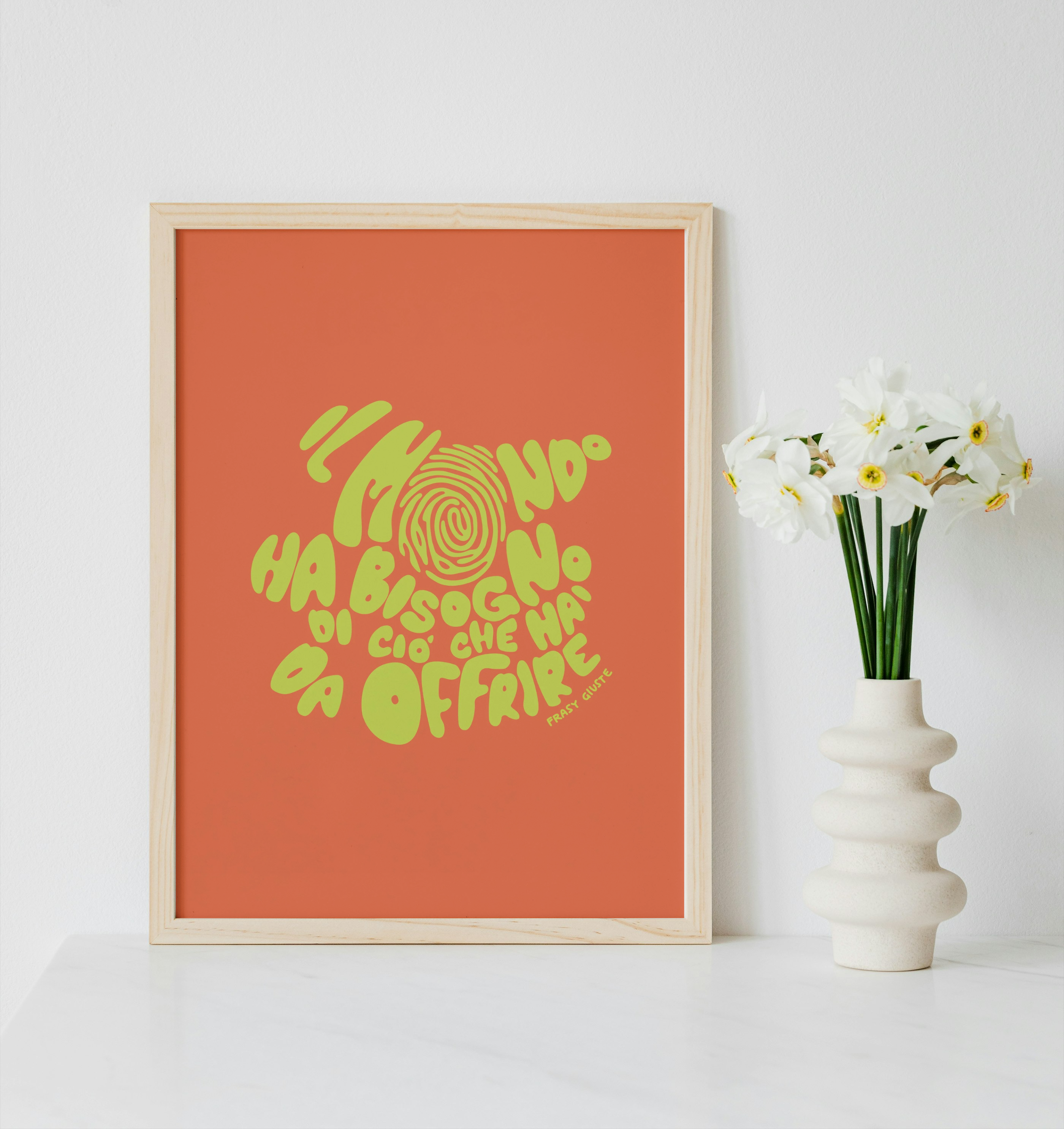 Poster "Offrire al mondo" #3B