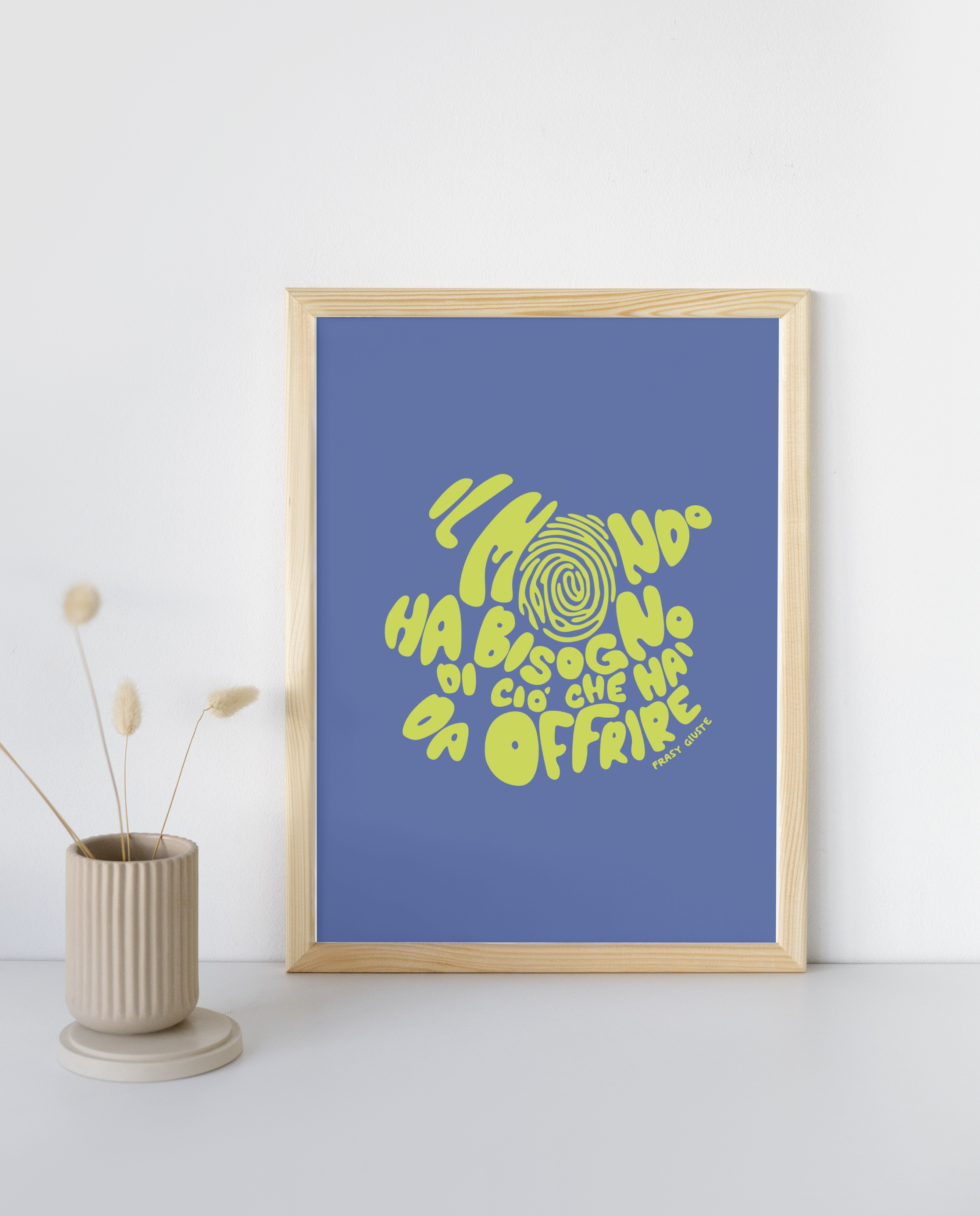 Poster "Offrire al mondo" #3A