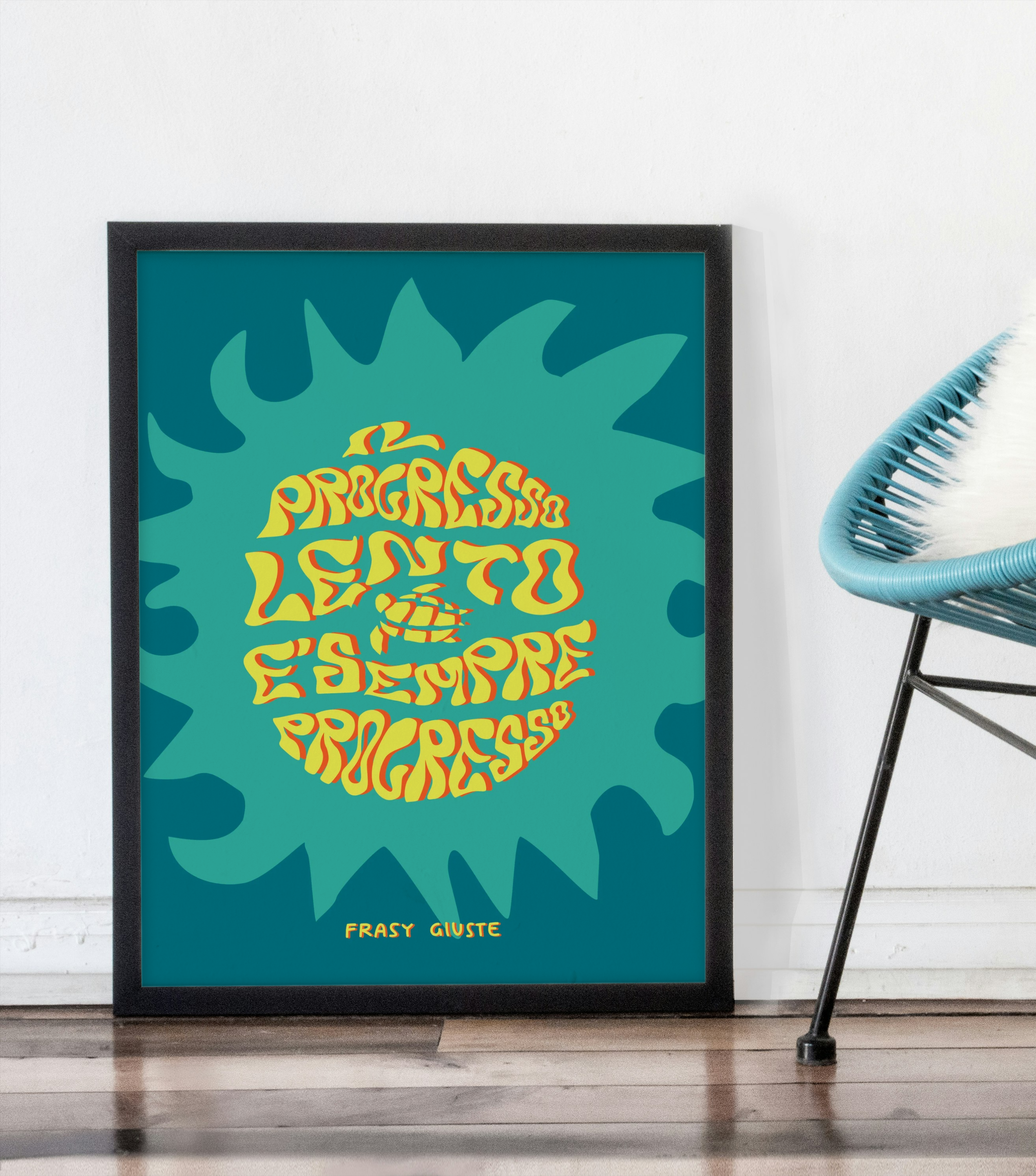 Poster "Progresso Lento" #20