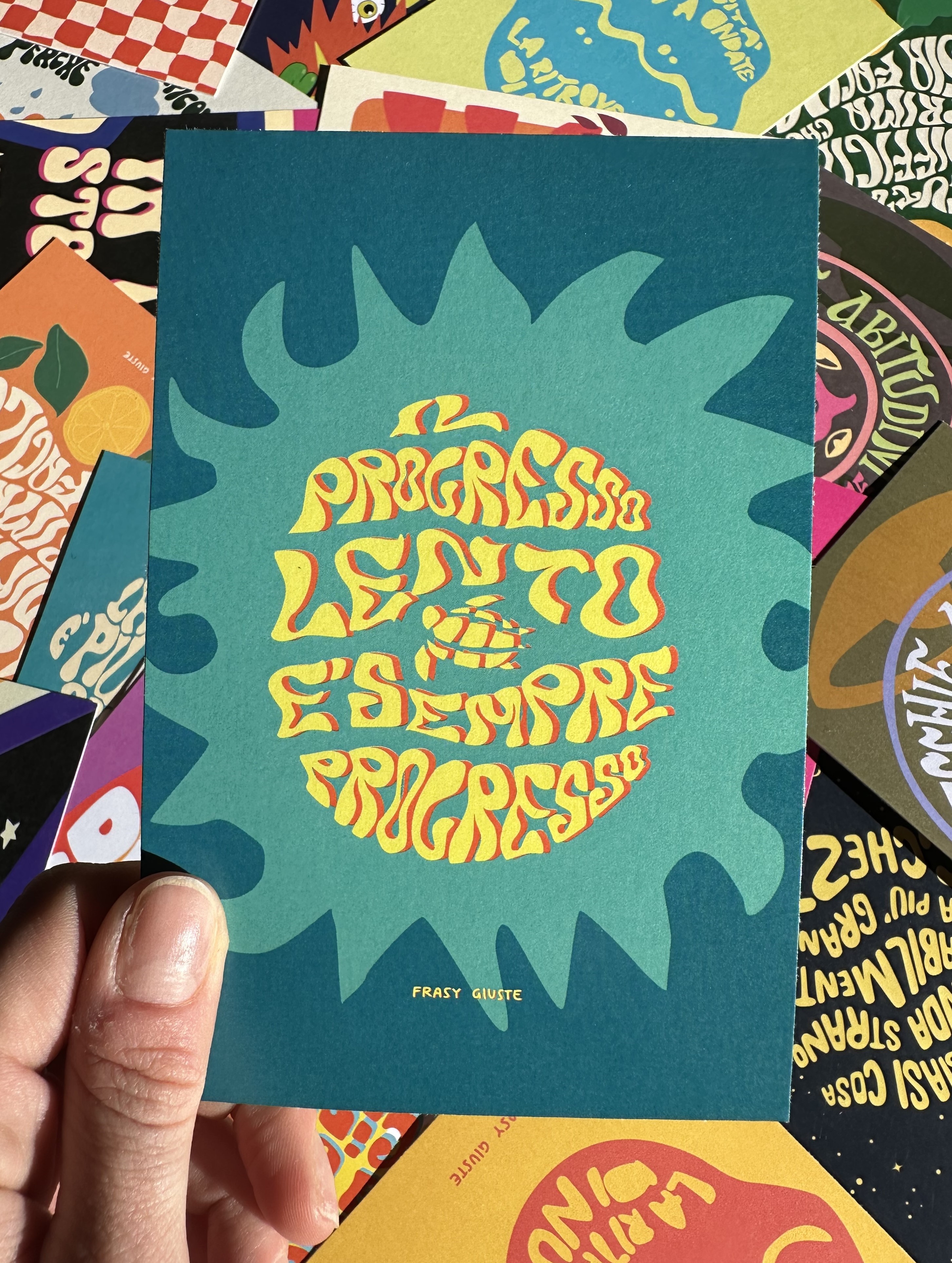 Poster "Progresso Lento" #20