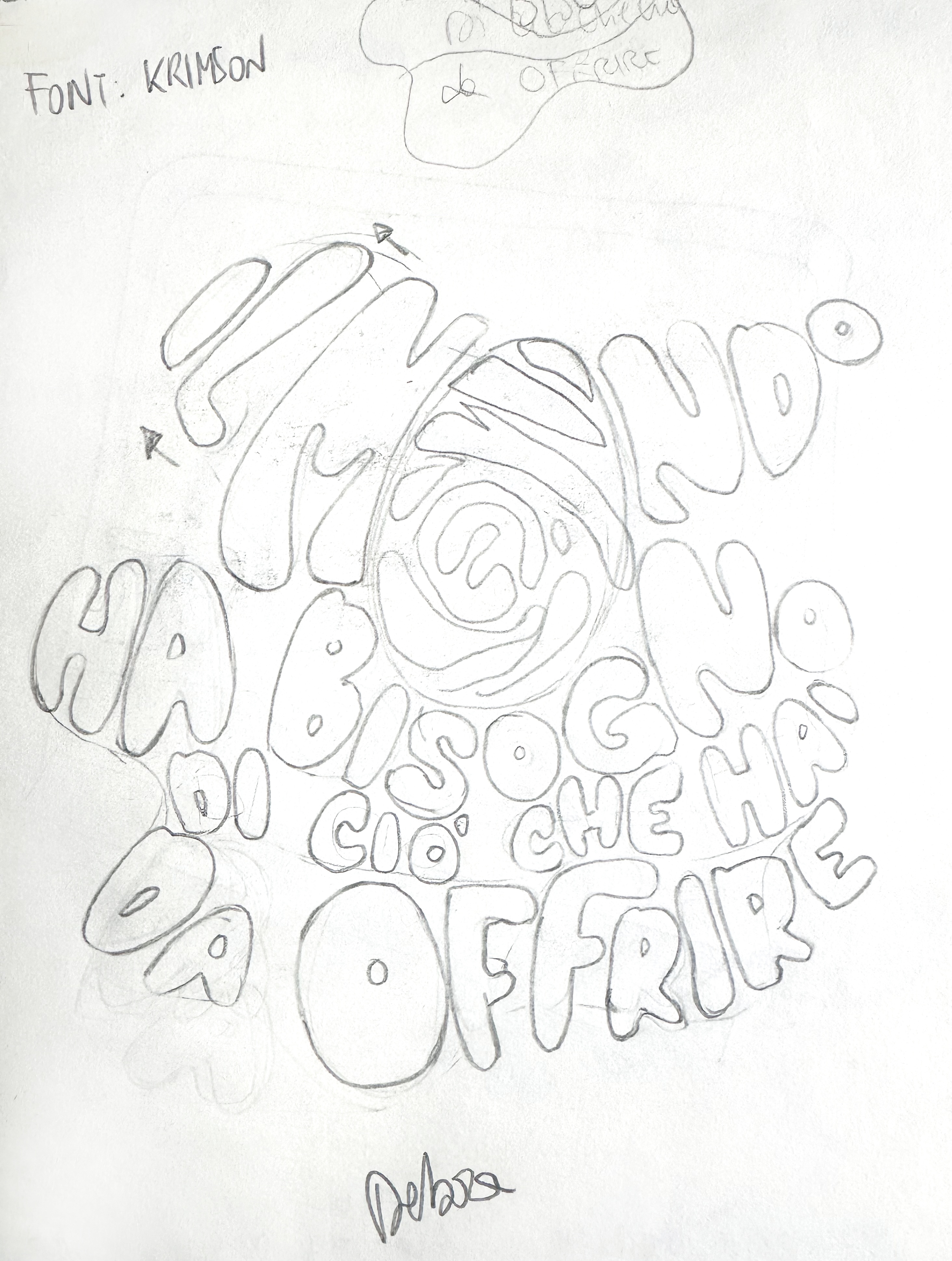 Poster "Offrire al mondo" #3B