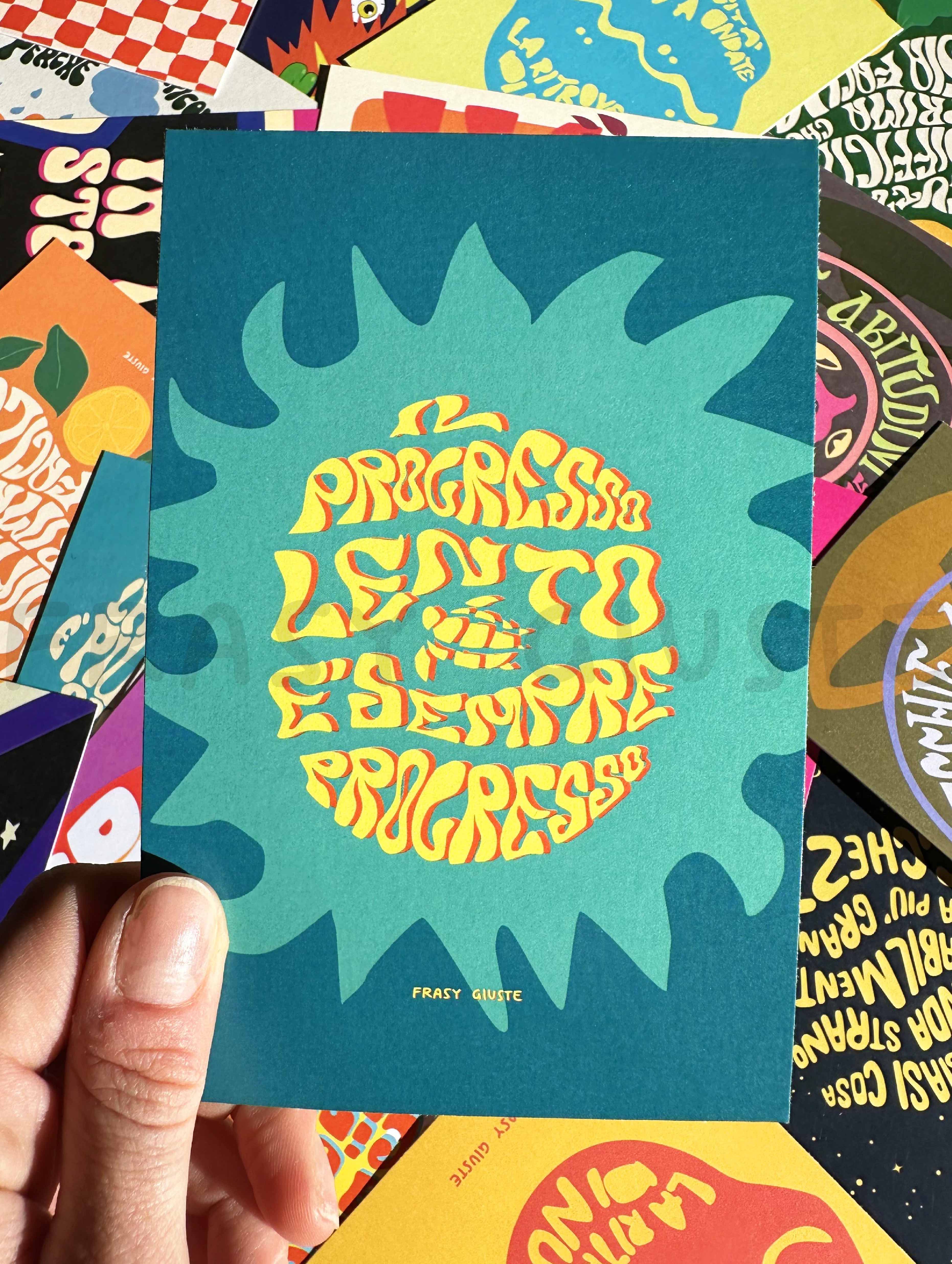 Poster "Progresso Lento" #20