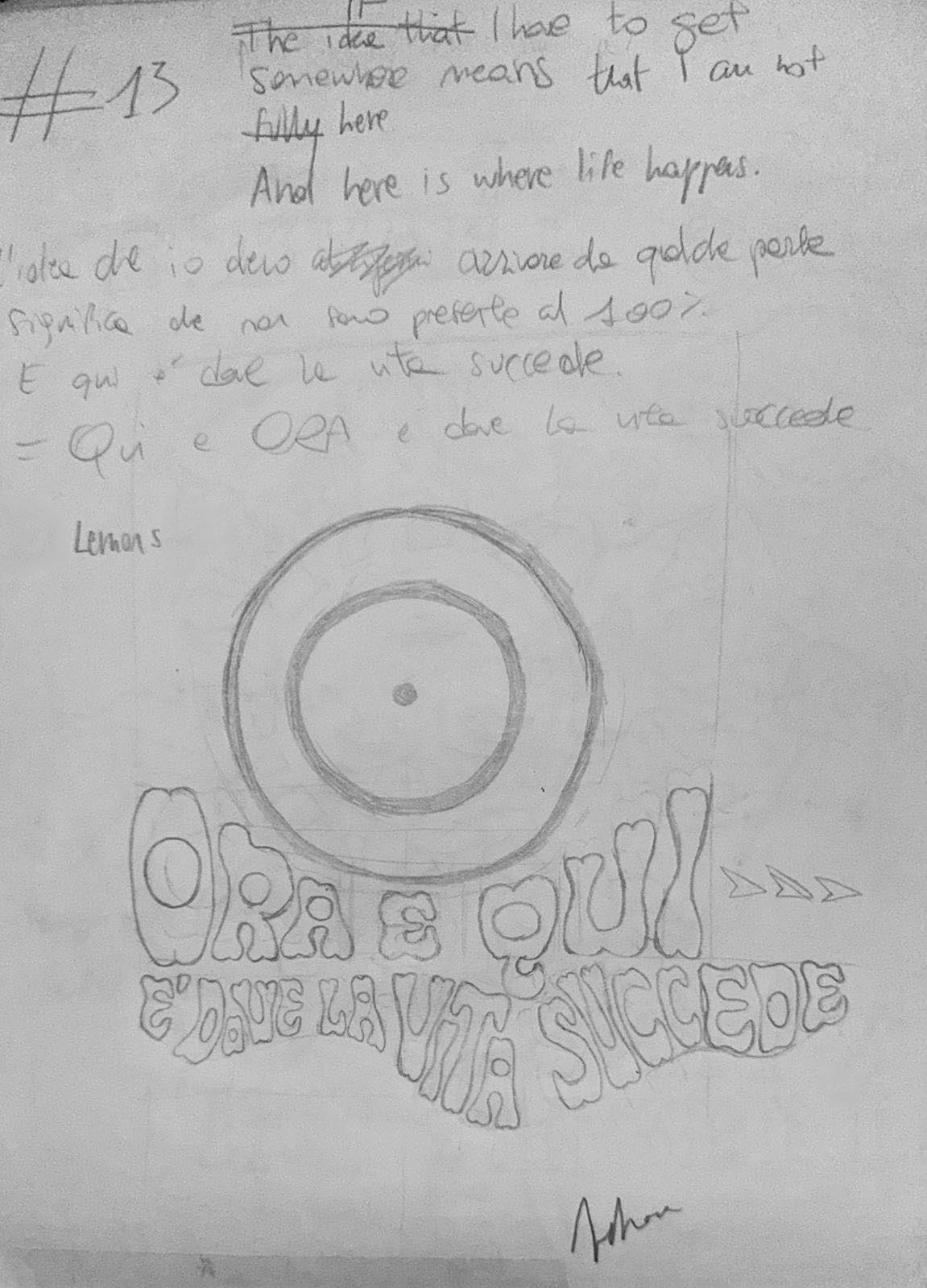 Poster "Ora e qui" #12A