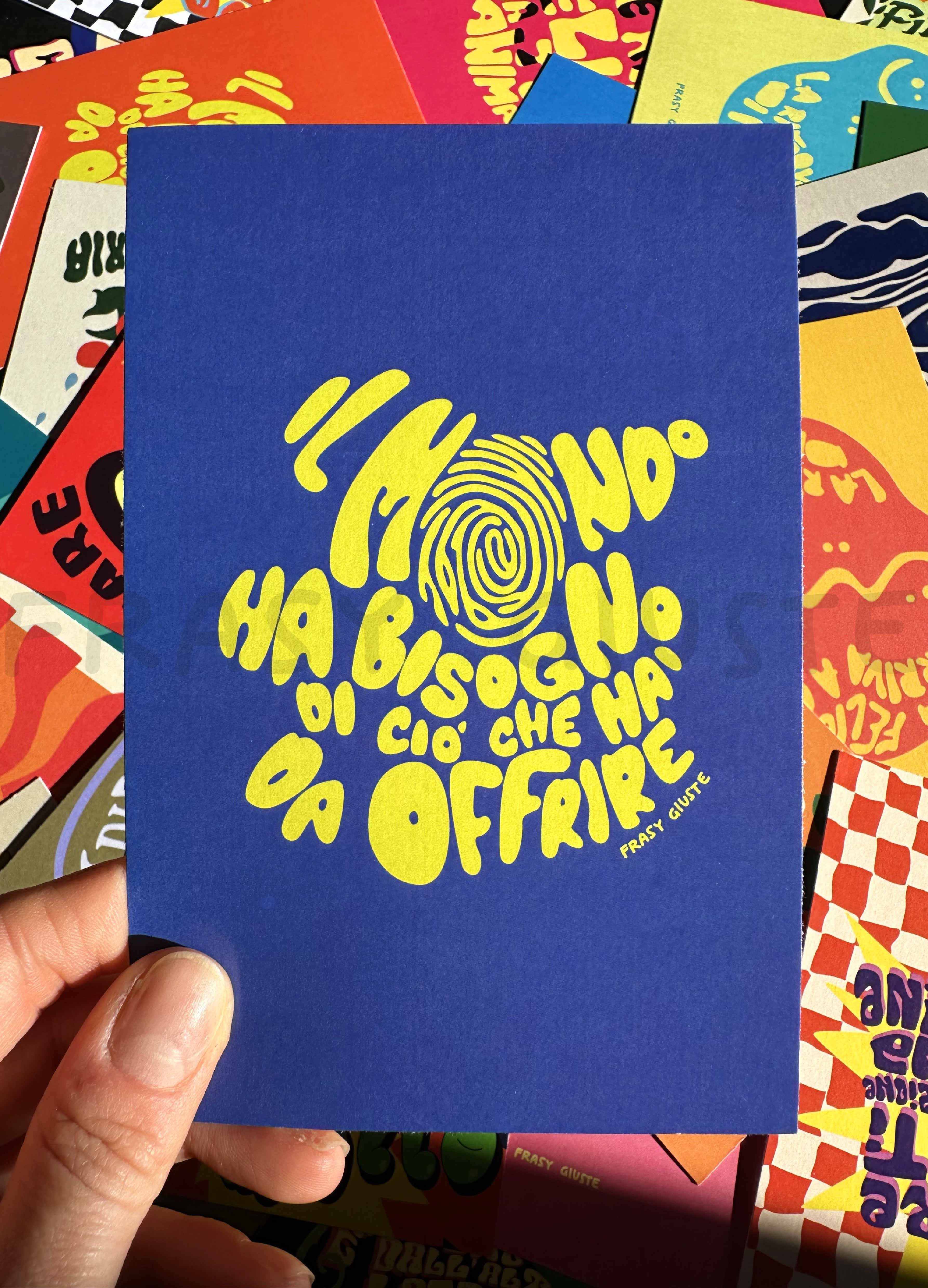 Poster "Offrire al mondo" #3A